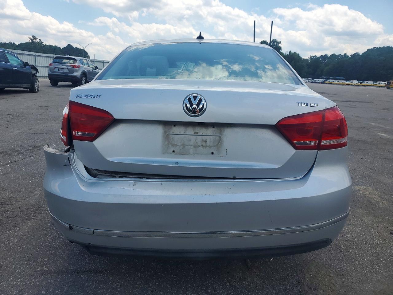 2015 Volkswagen Passat Se Silver vin: 1VWBV7A30FC044208