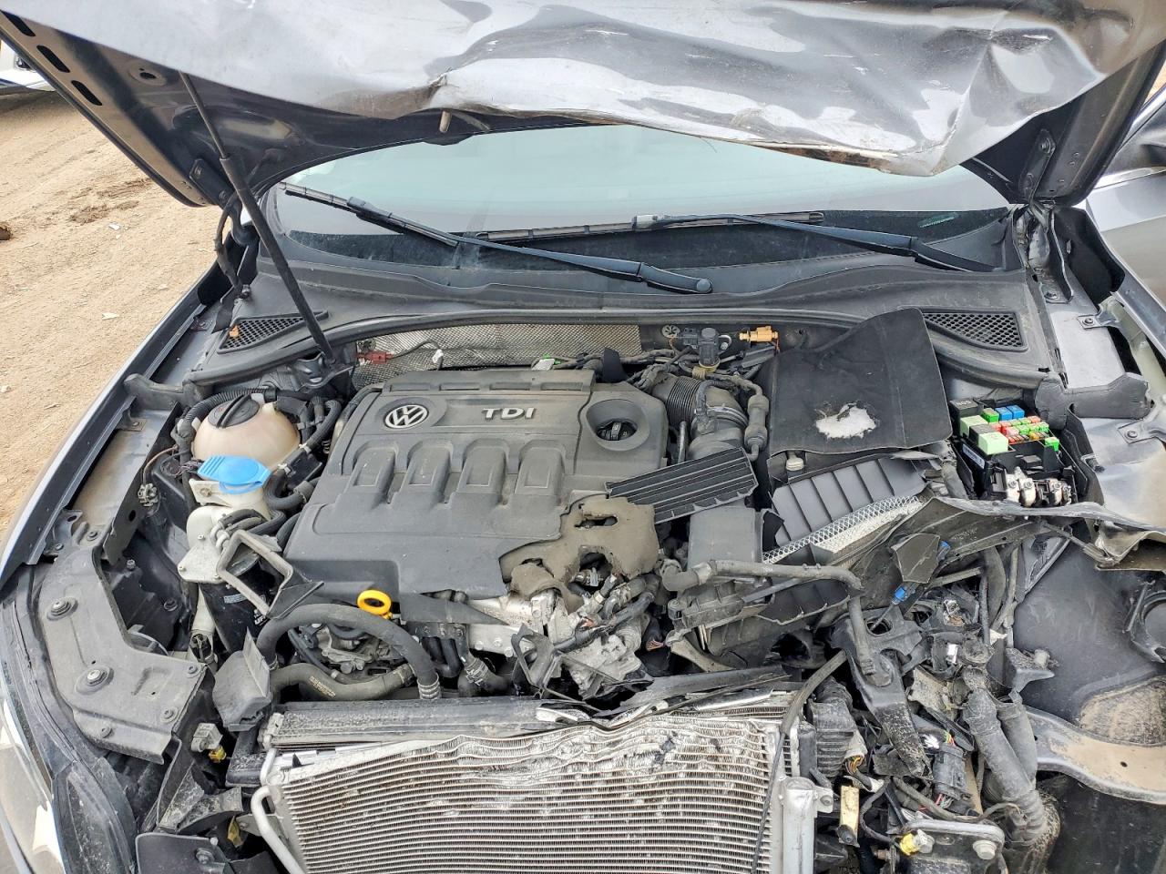 2015 Volkswagen Passat Se Серый vin: 1VWBV7A33FC070592