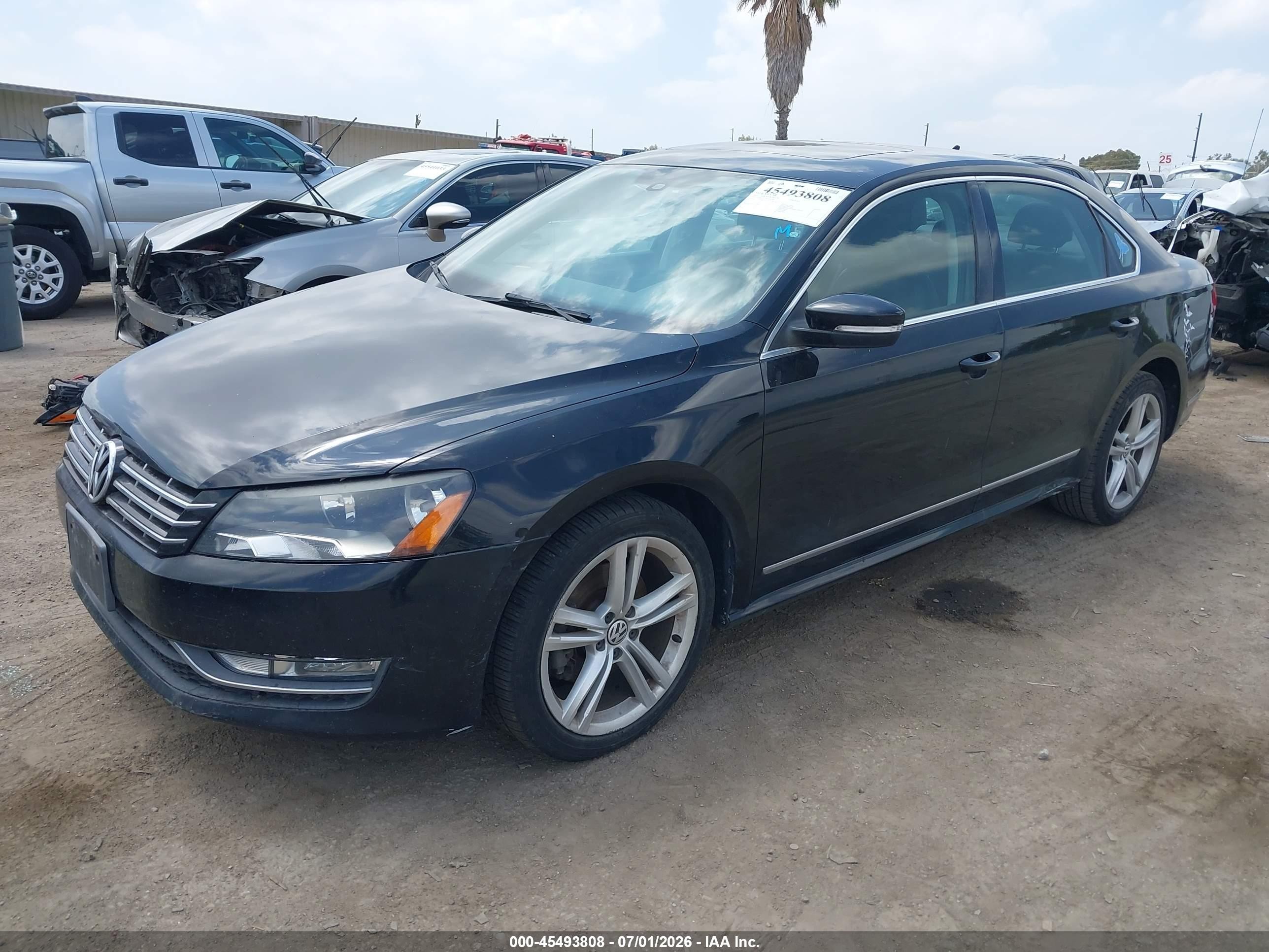 2015 Volkswagen Passat 2.0l Tdi Se Black vin: 1VWBV7A34FC036290
