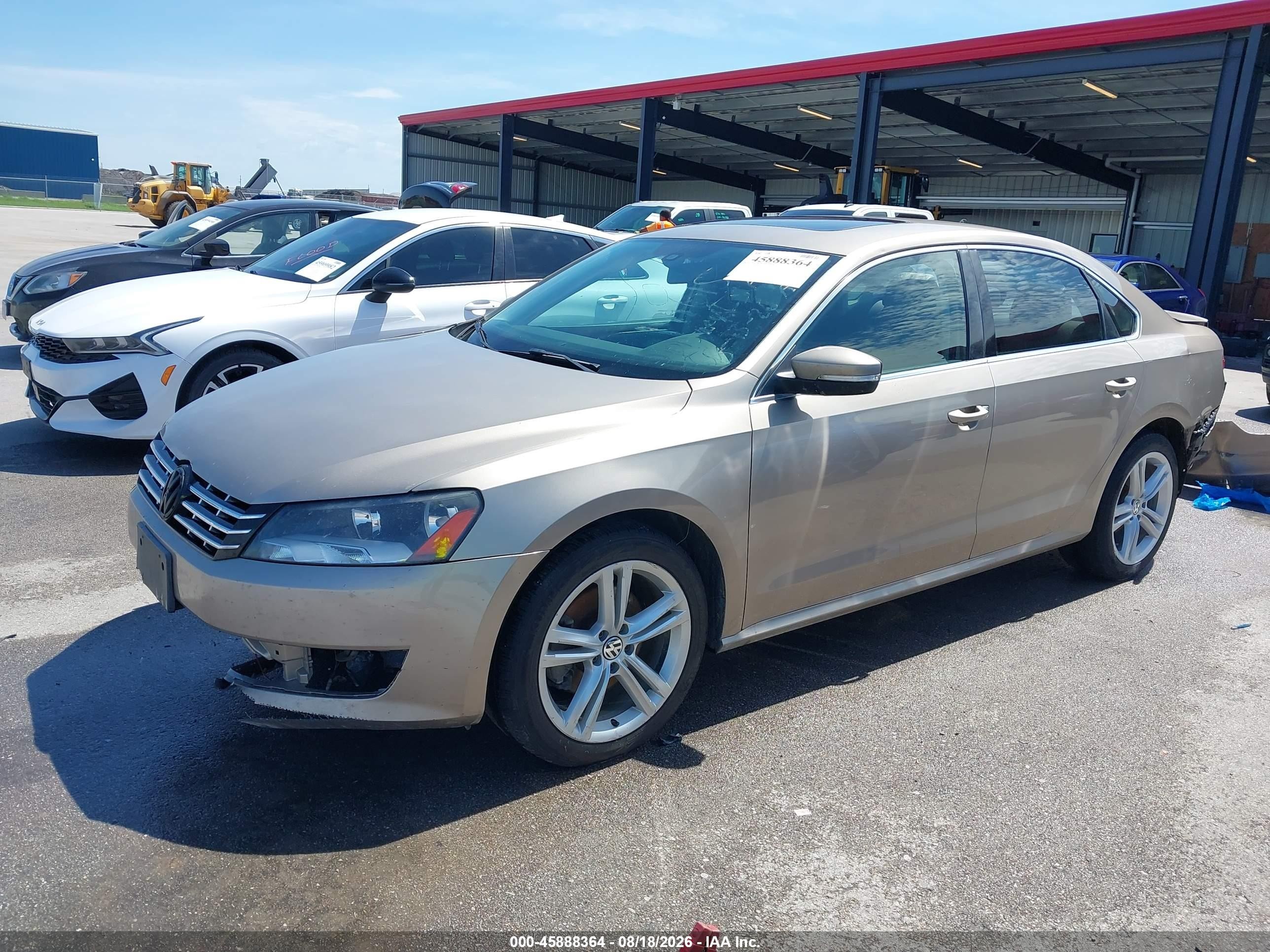 2015 Volkswagen Passat 2.0l Tdi Se Brown vin: 1VWBV7A34FC067569