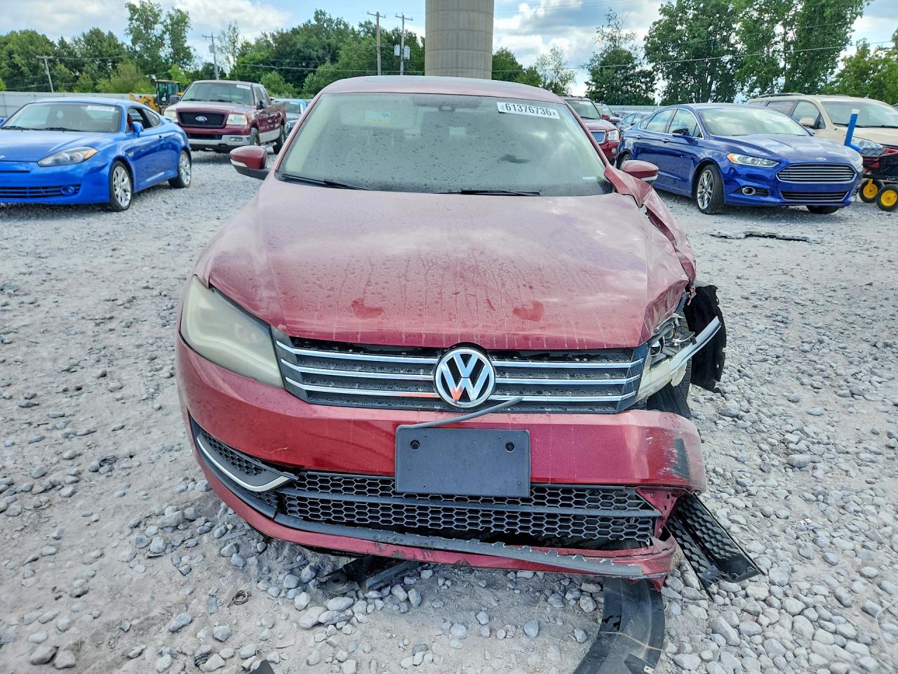 2015 Volkswagen Passat Se Red vin: 1VWBV7A35FC043765