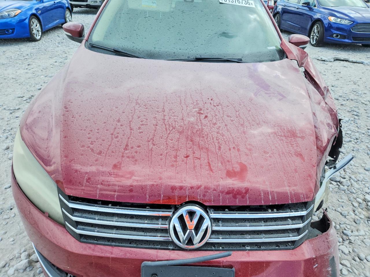 2015 Volkswagen Passat Se Red vin: 1VWBV7A35FC043765