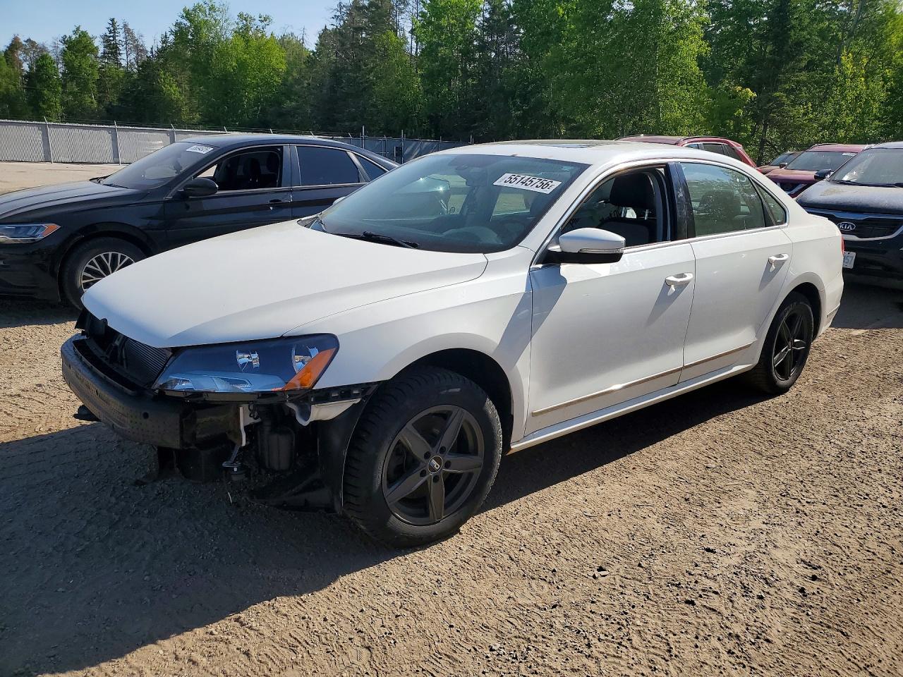 2015 Volkswagen Passat Se White vin: 1VWBV7A35FC048786