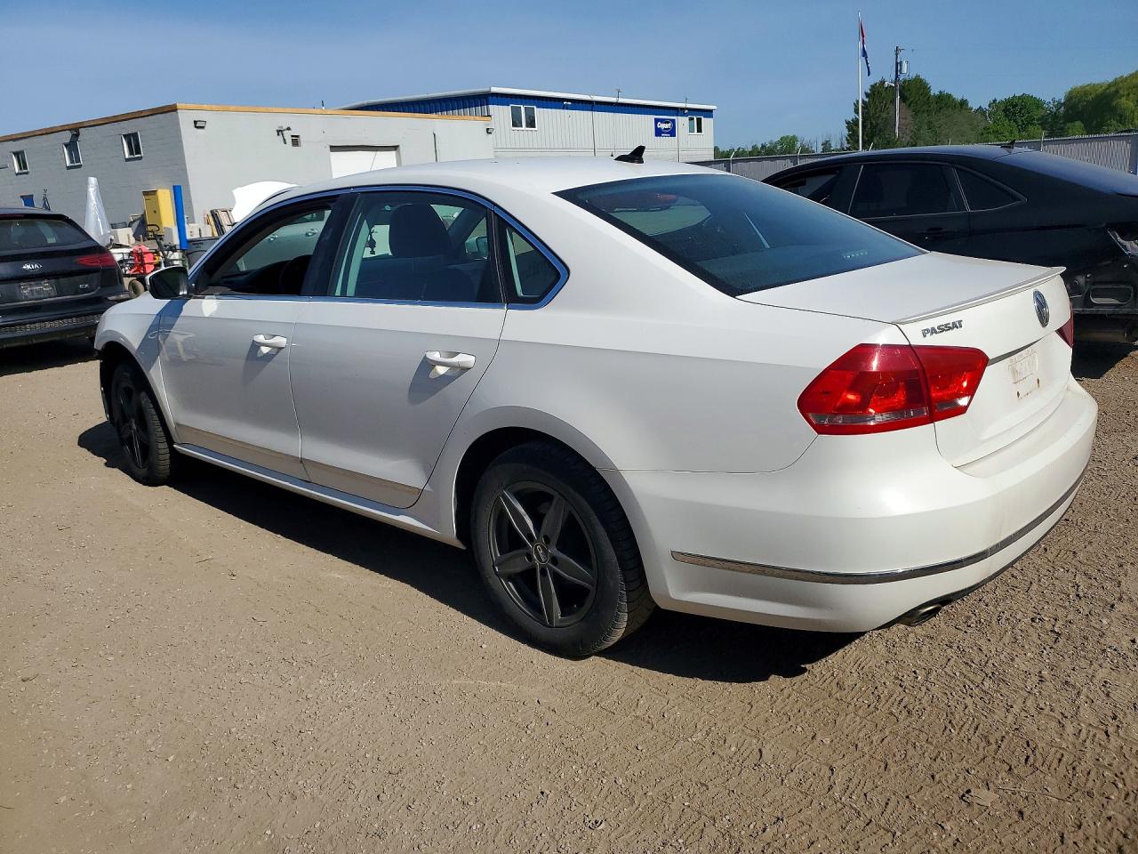 2015 Volkswagen Passat Se White vin: 1VWBV7A35FC048786