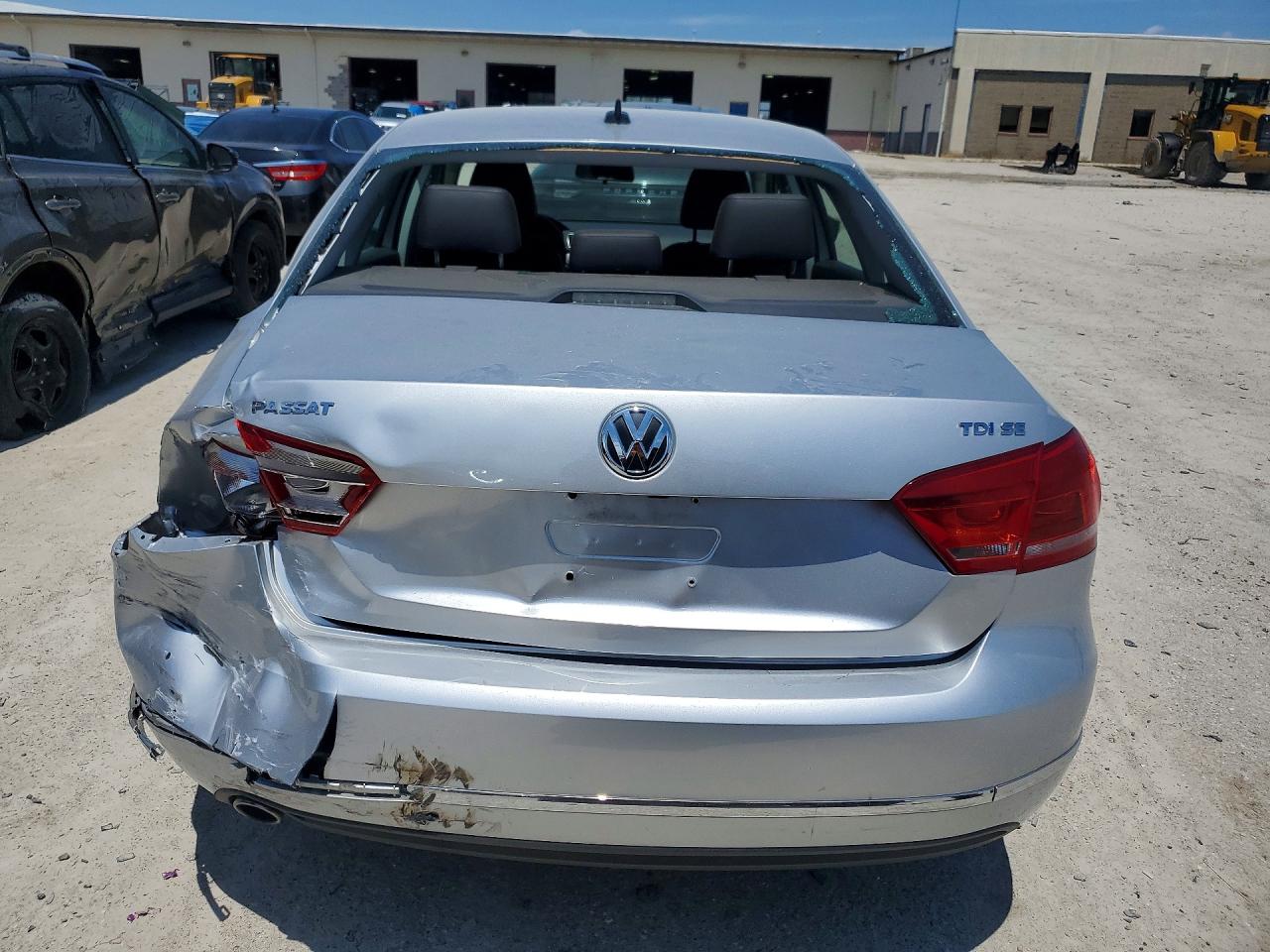 2015 Volkswagen Passat Se Silver vin: 1VWBV7A35FC099737