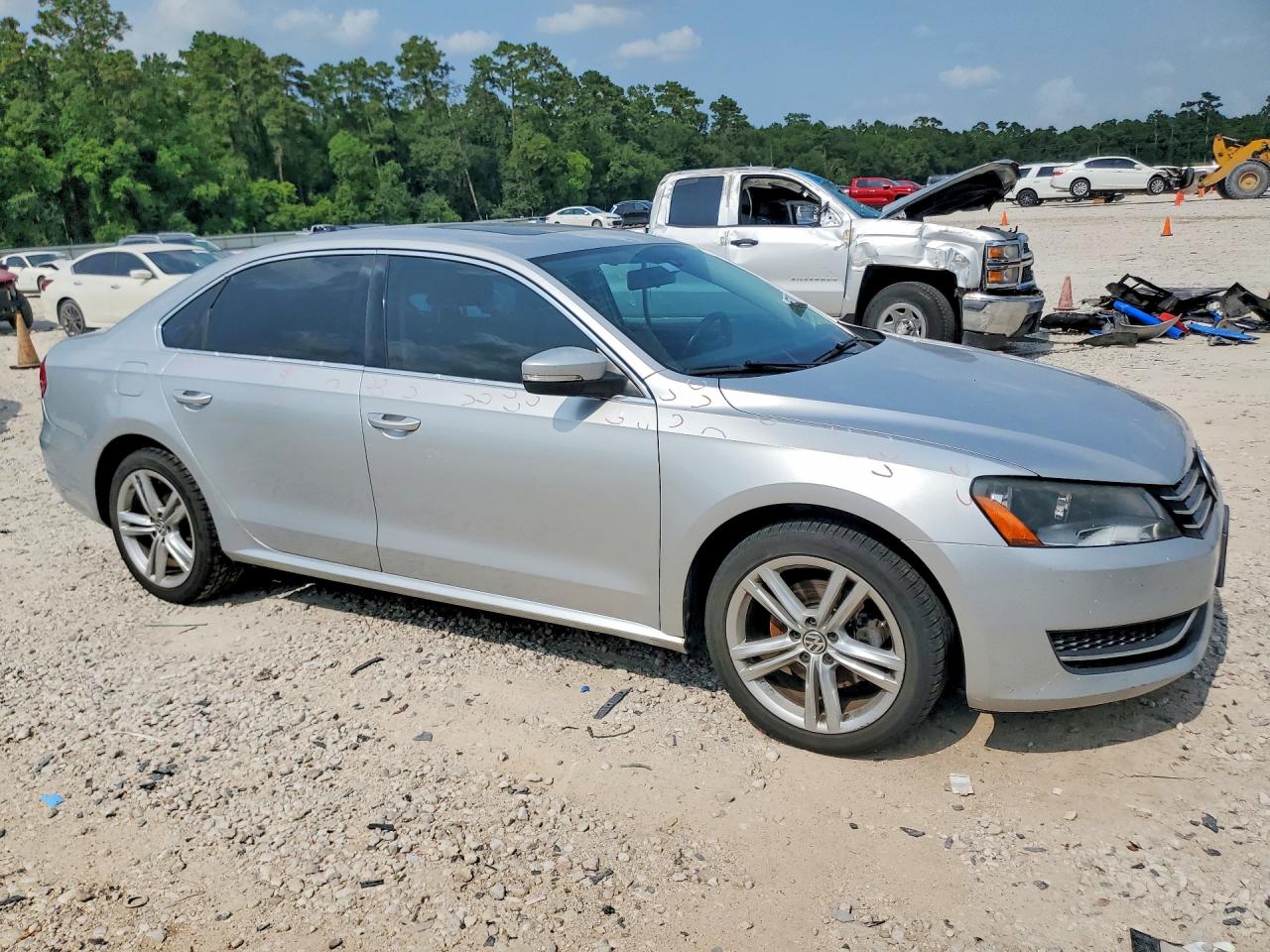 2015 Volkswagen Passat Se Silver vin: 1VWBV7A36FC095468