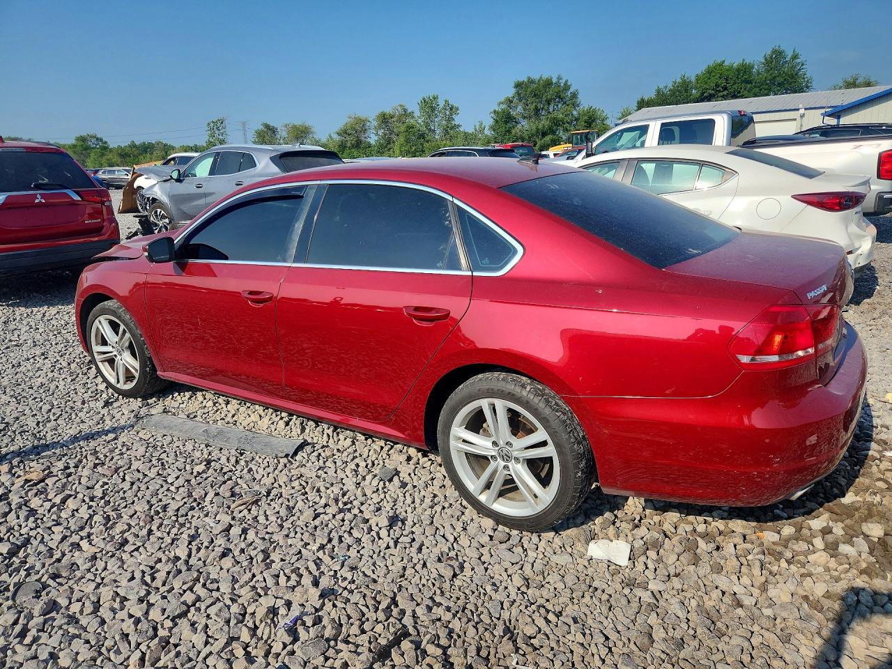2015 Volkswagen Passat Se Red vin: 1VWBV7A36FC095938