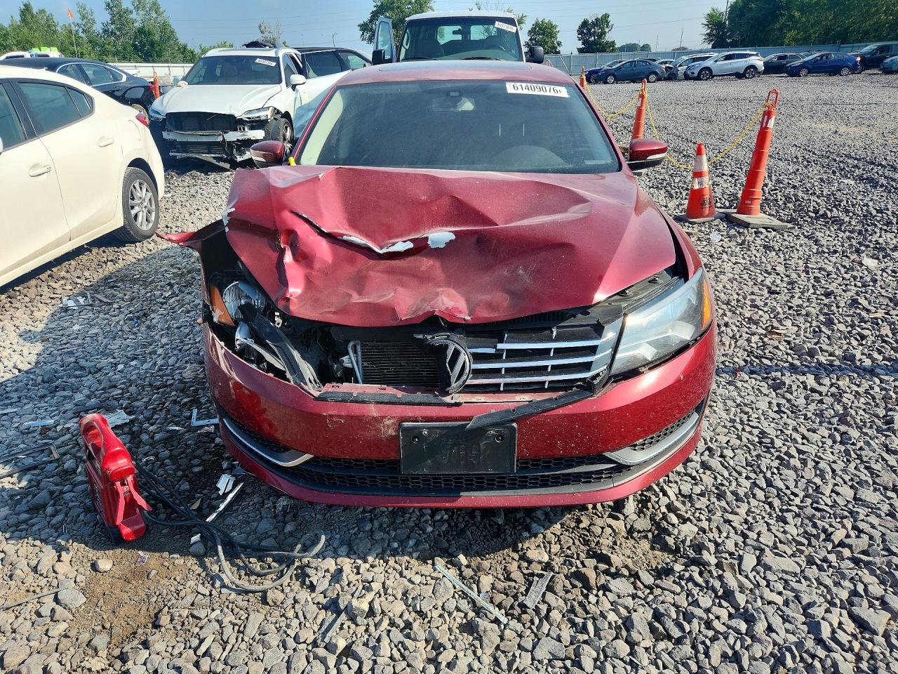 2015 Volkswagen Passat Se Red vin: 1VWBV7A36FC095938