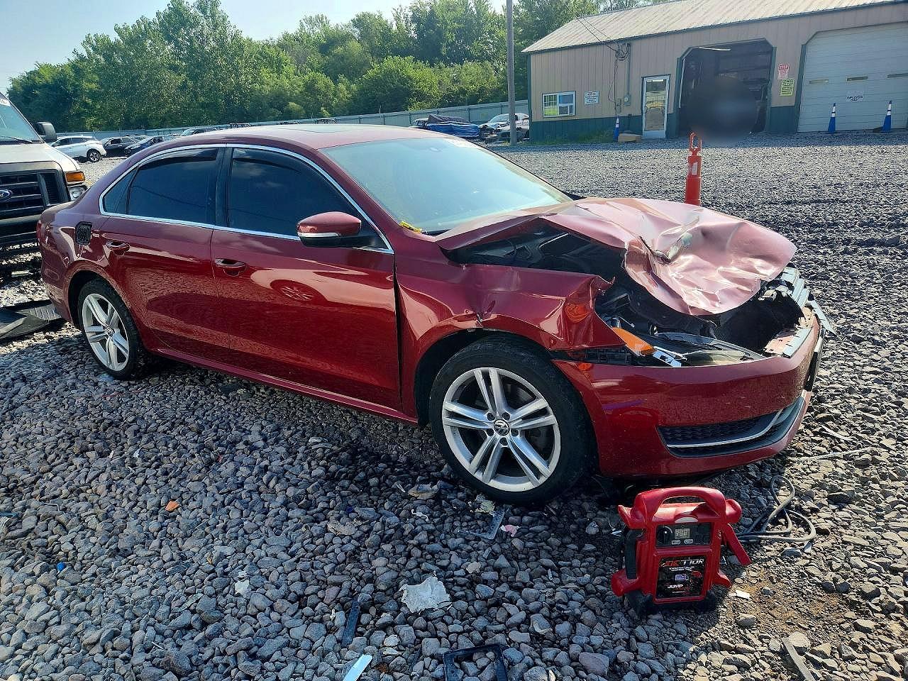 2015 Volkswagen Passat Se Red vin: 1VWBV7A36FC095938