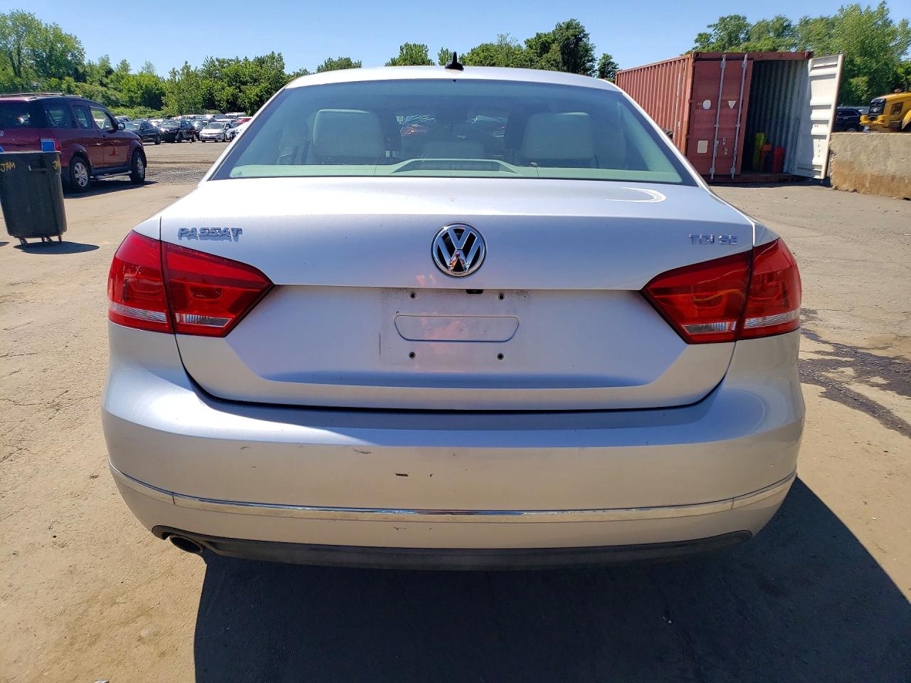 2015 Volkswagen Passat Se Silver vin: 1VWBV7A39FC060584