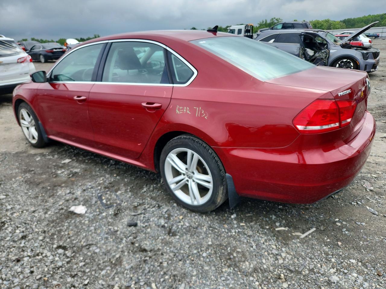 2015 Volkswagen Passat Se Red vin: 1VWBV7A3XFC046838