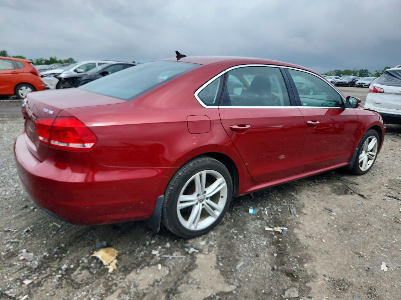 2015 Volkswagen Passat Se Red vin: 1VWBV7A3XFC046838