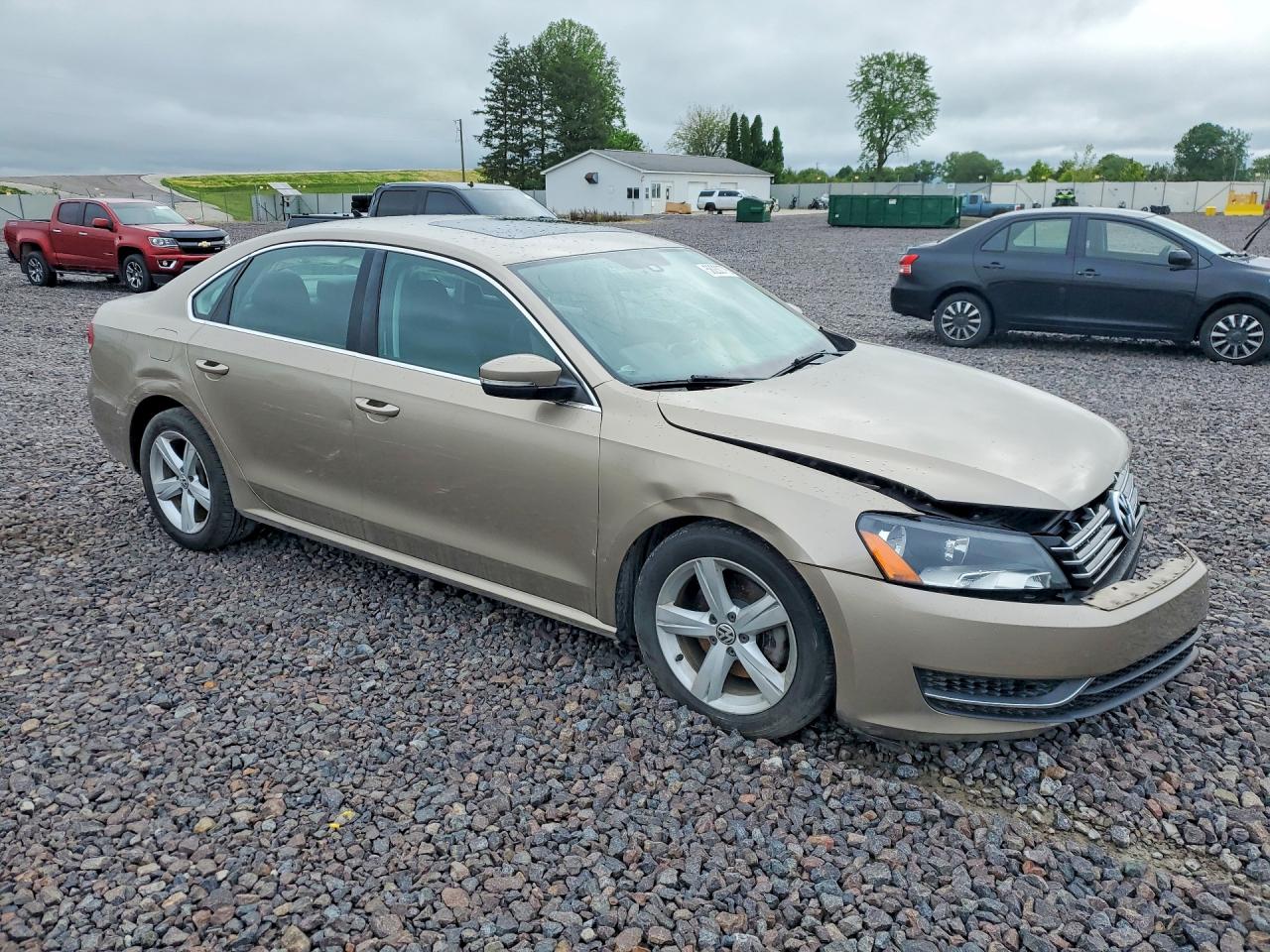 2015 Volkswagen Passat Se Tan vin: 1VWBV7A3XFC053661