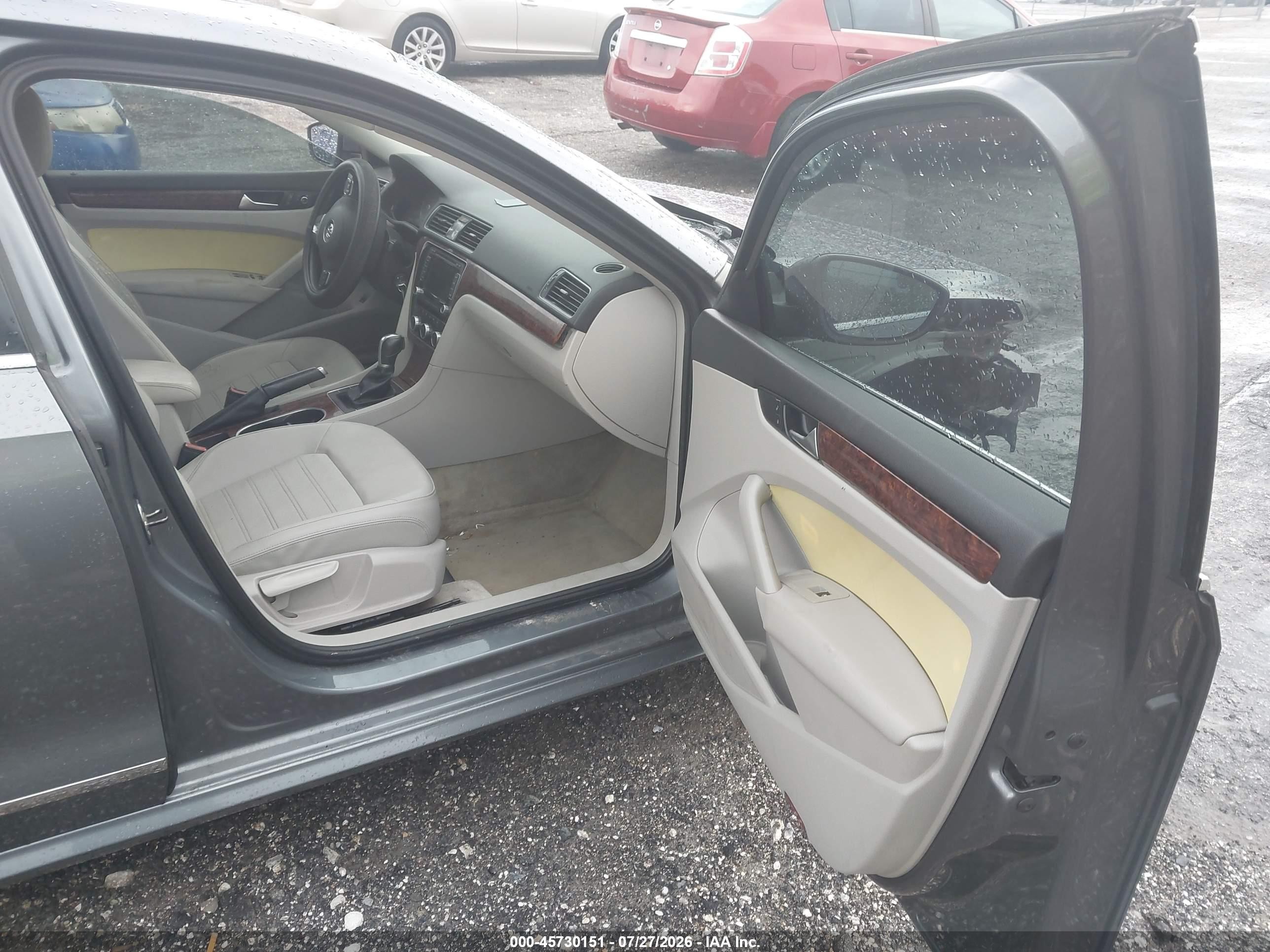 2013 Volkswagen Passat 2.5l Sel Gray vin: 1VWCH7A30DC096785