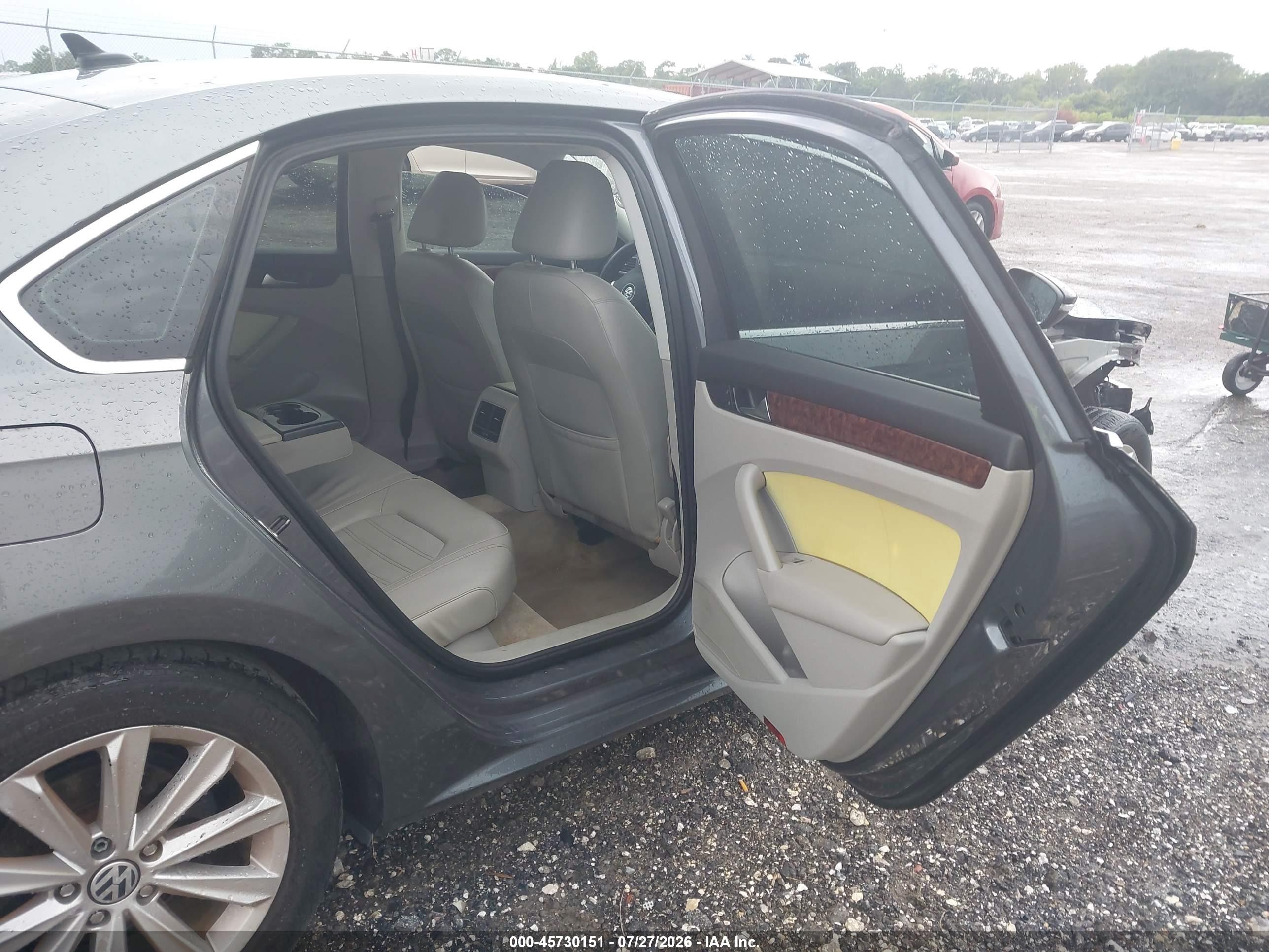 2013 Volkswagen Passat 2.5l Sel Gray vin: 1VWCH7A30DC096785