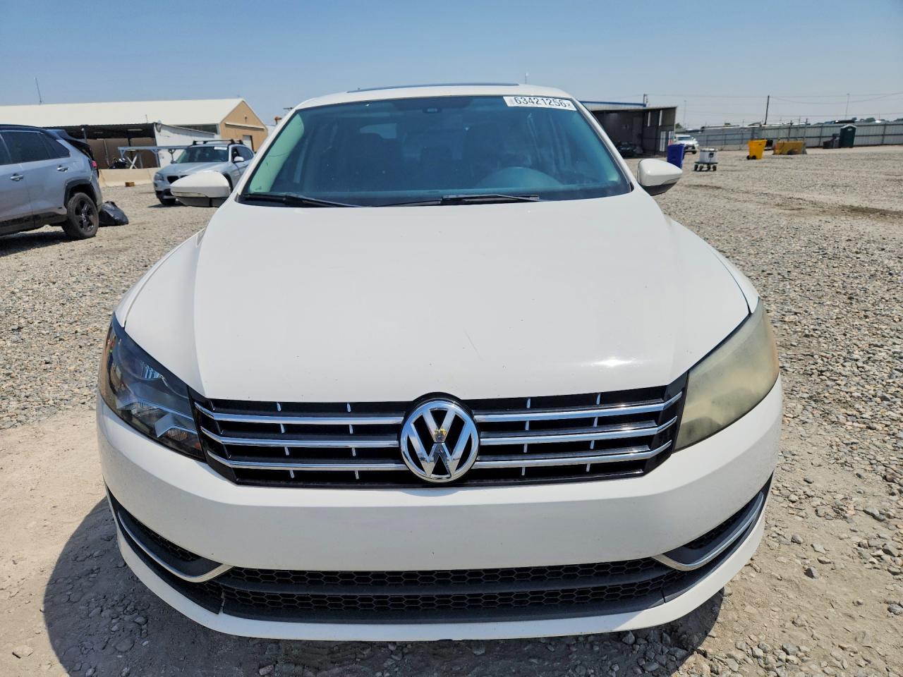 2012 Volkswagen Passat Sel White vin: 1VWCH7A31CC059856