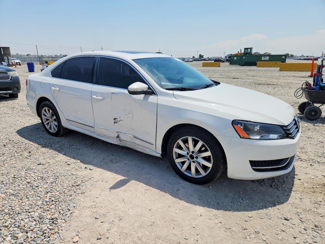 2012 Volkswagen Passat Sel White vin: 1VWCH7A31CC059856