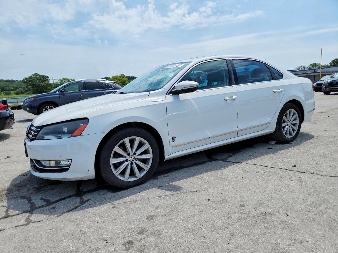 2012 Volkswagen Passat Sel White vin: 1VWCH7A31CC100339