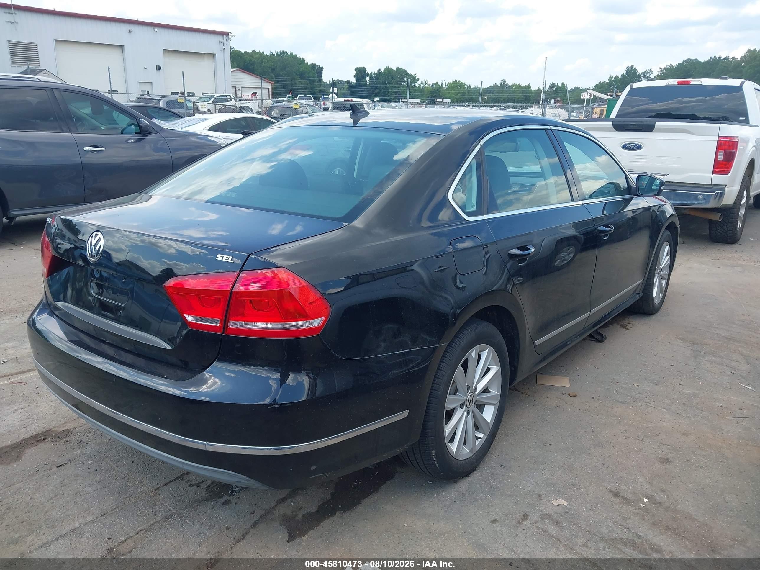 2012 Volkswagen Passat 2.5l Sel Black vin: 1VWCH7A32CC075175