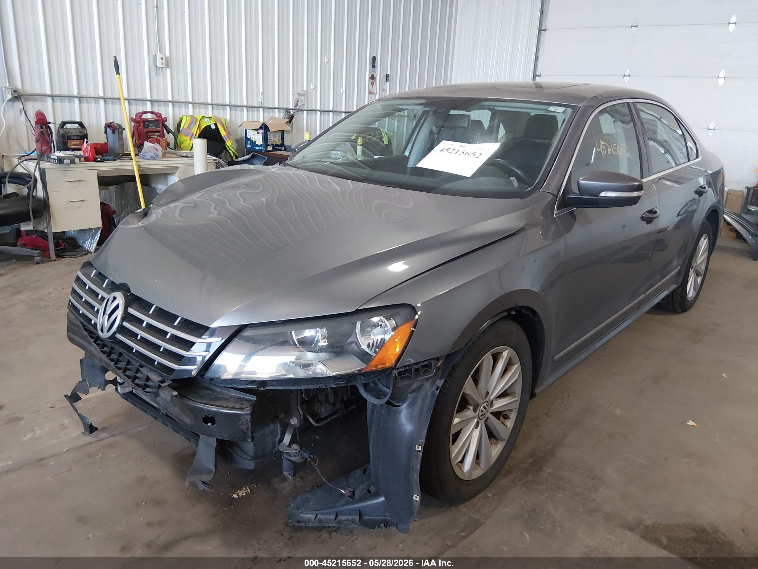2013 Volkswagen Passat 2.5l Sel Premium Gray vin: 1VWCH7A32DC082256