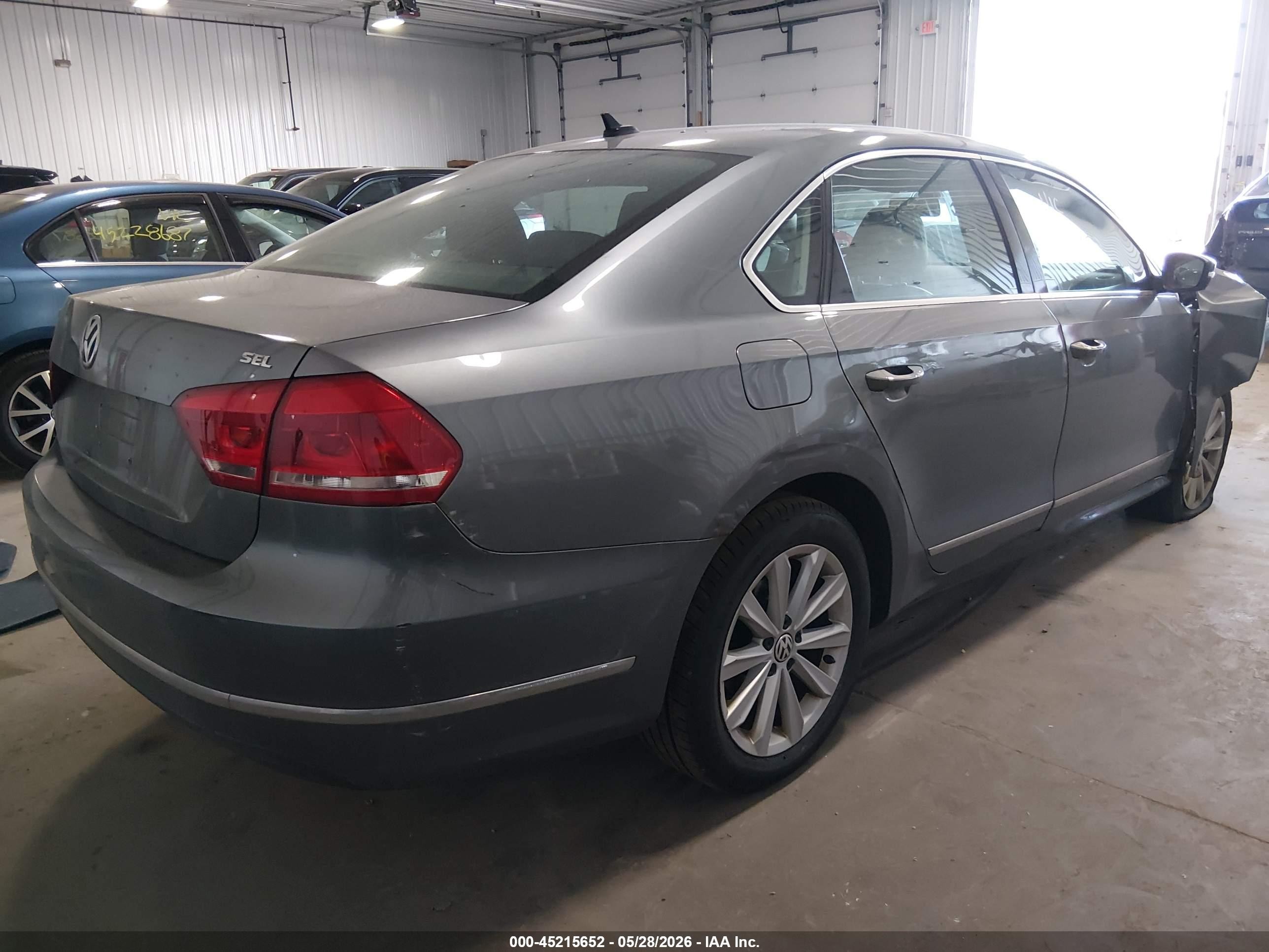 2013 Volkswagen Passat 2.5l Sel Premium Gray vin: 1VWCH7A32DC082256