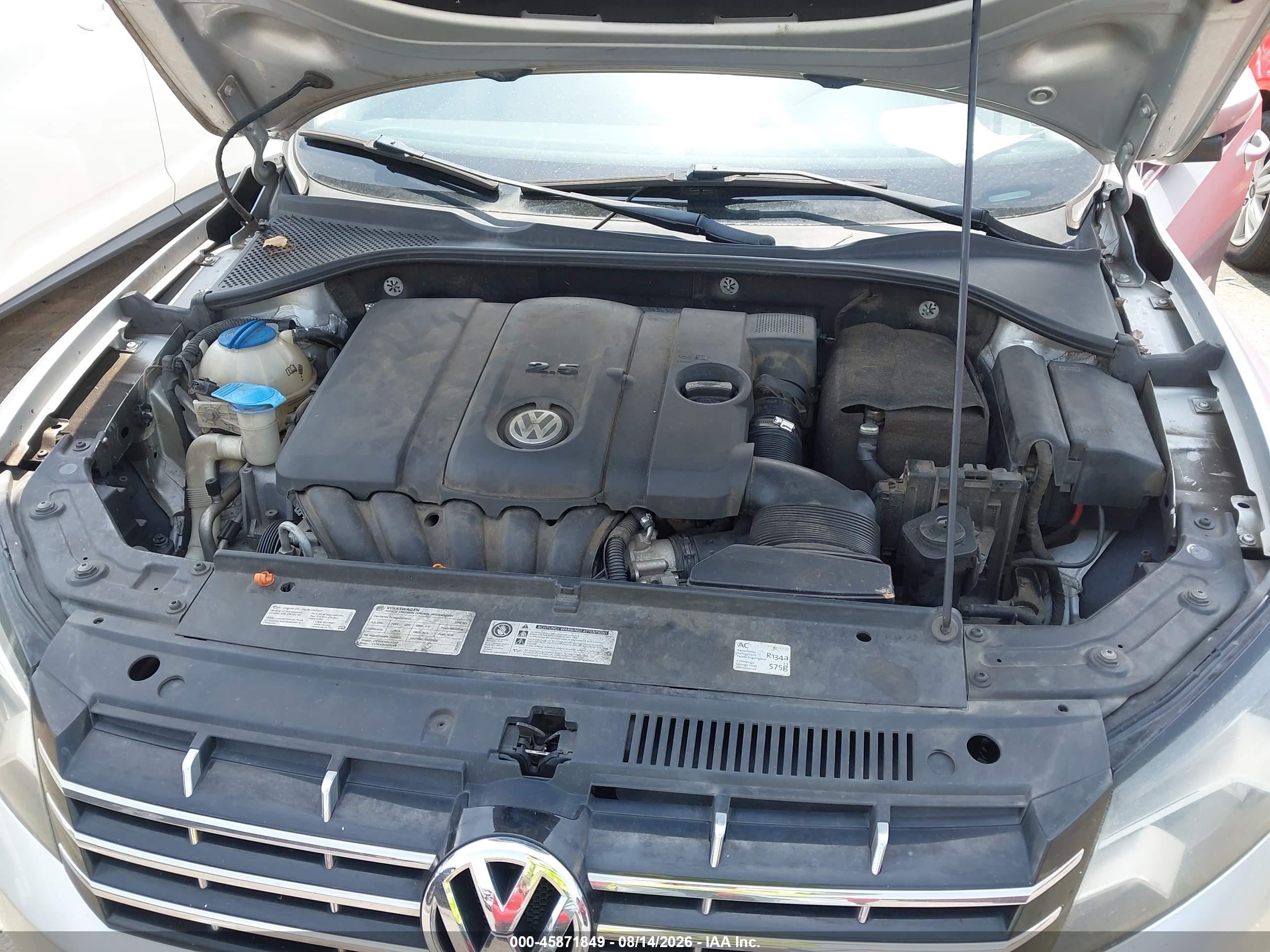 2012 Volkswagen Passat 2.5l Sel Silver vin: 1VWCH7A38CC075942