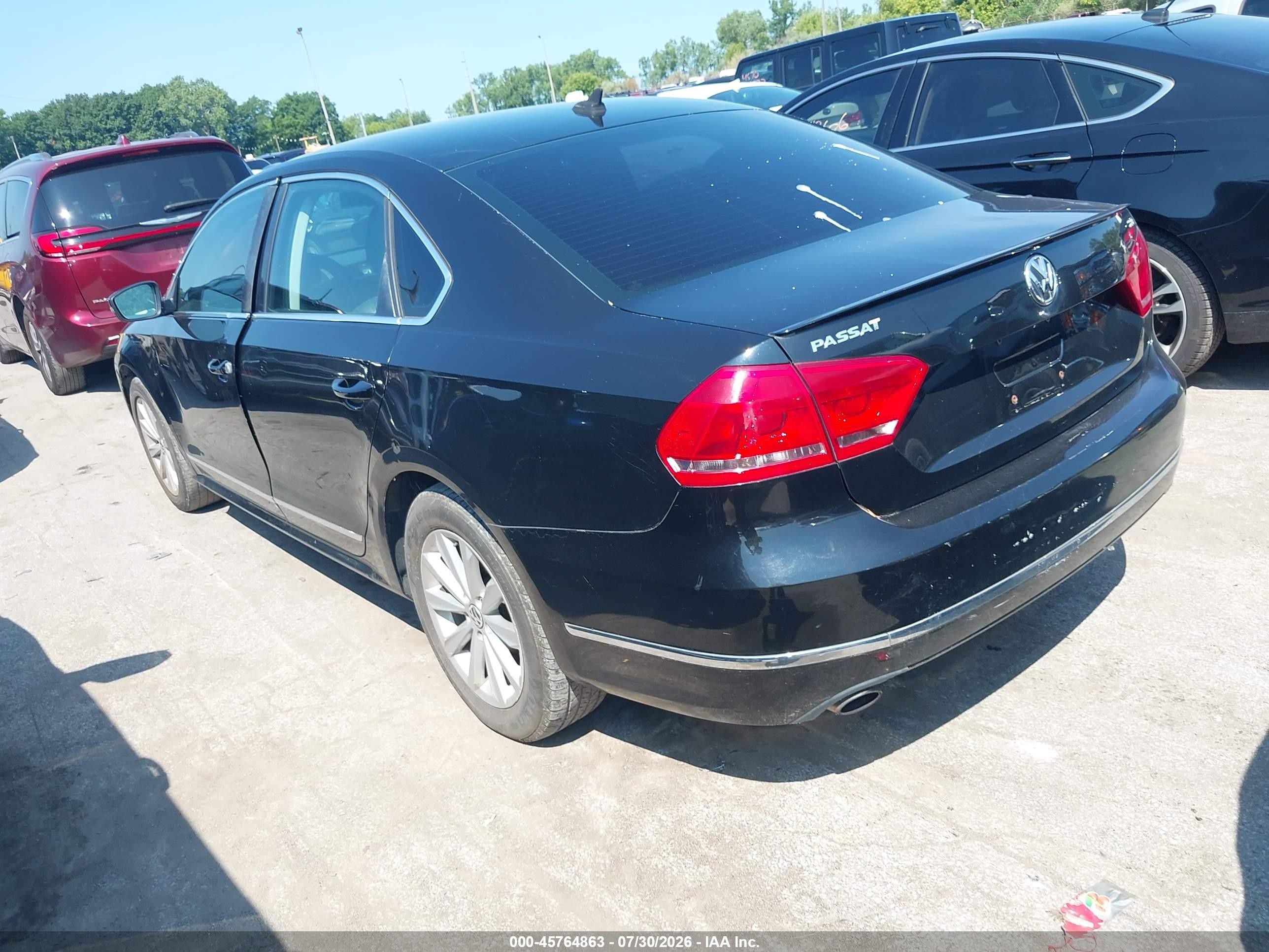 2013 Volkswagen Passat 2.5l Sel Premium Black vin: 1VWCH7A38DC043087