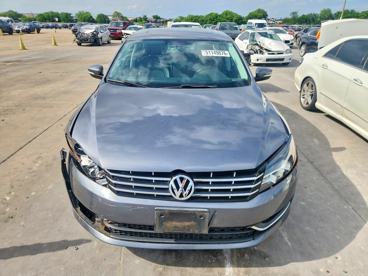 2013 Volkswagen Passat Sel Gray vin: 1VWCH7A39DC106312