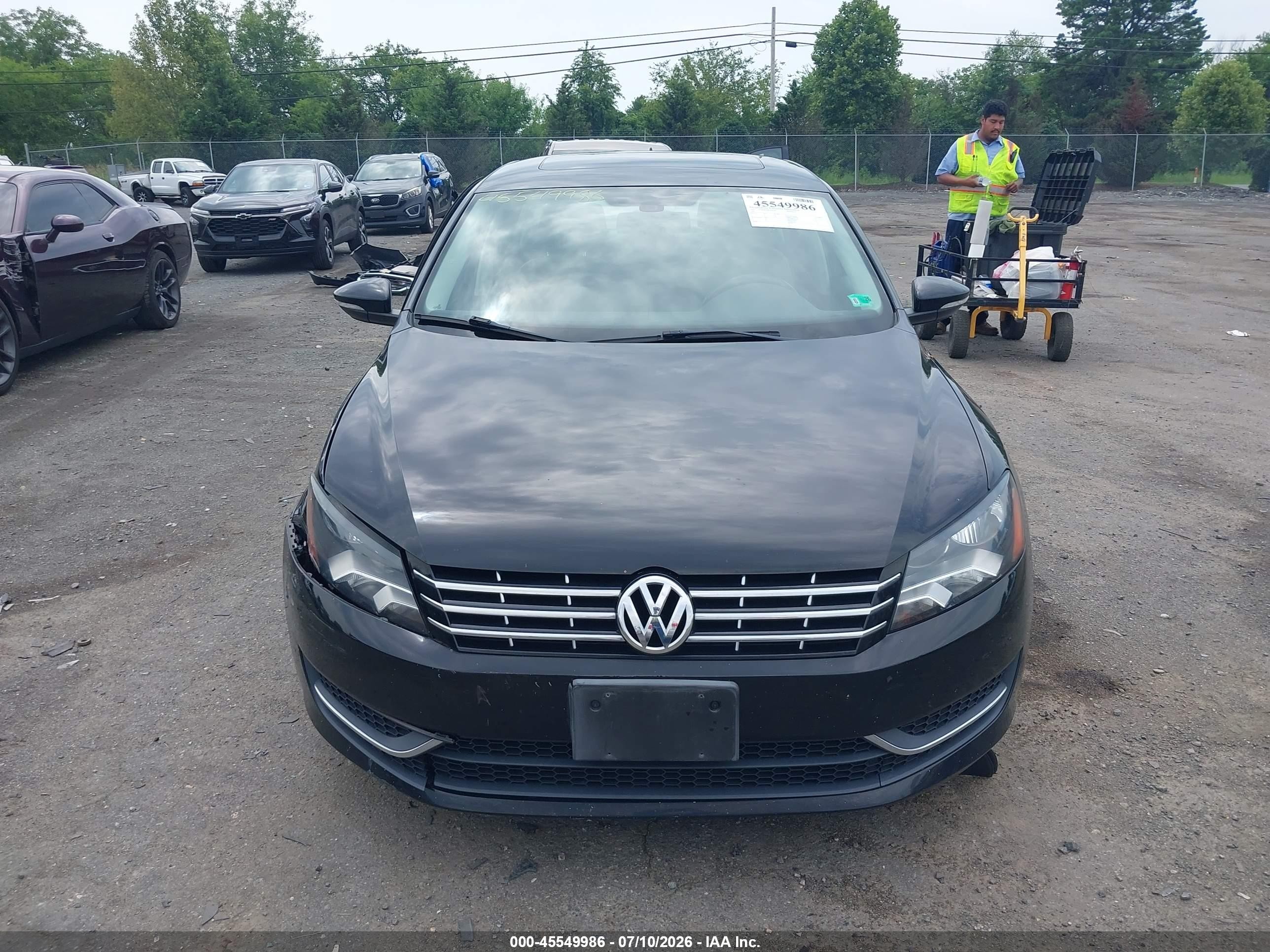 2012 Volkswagen Passat 2.5l Sel Черный vin: 1VWCH7A3XCC026399