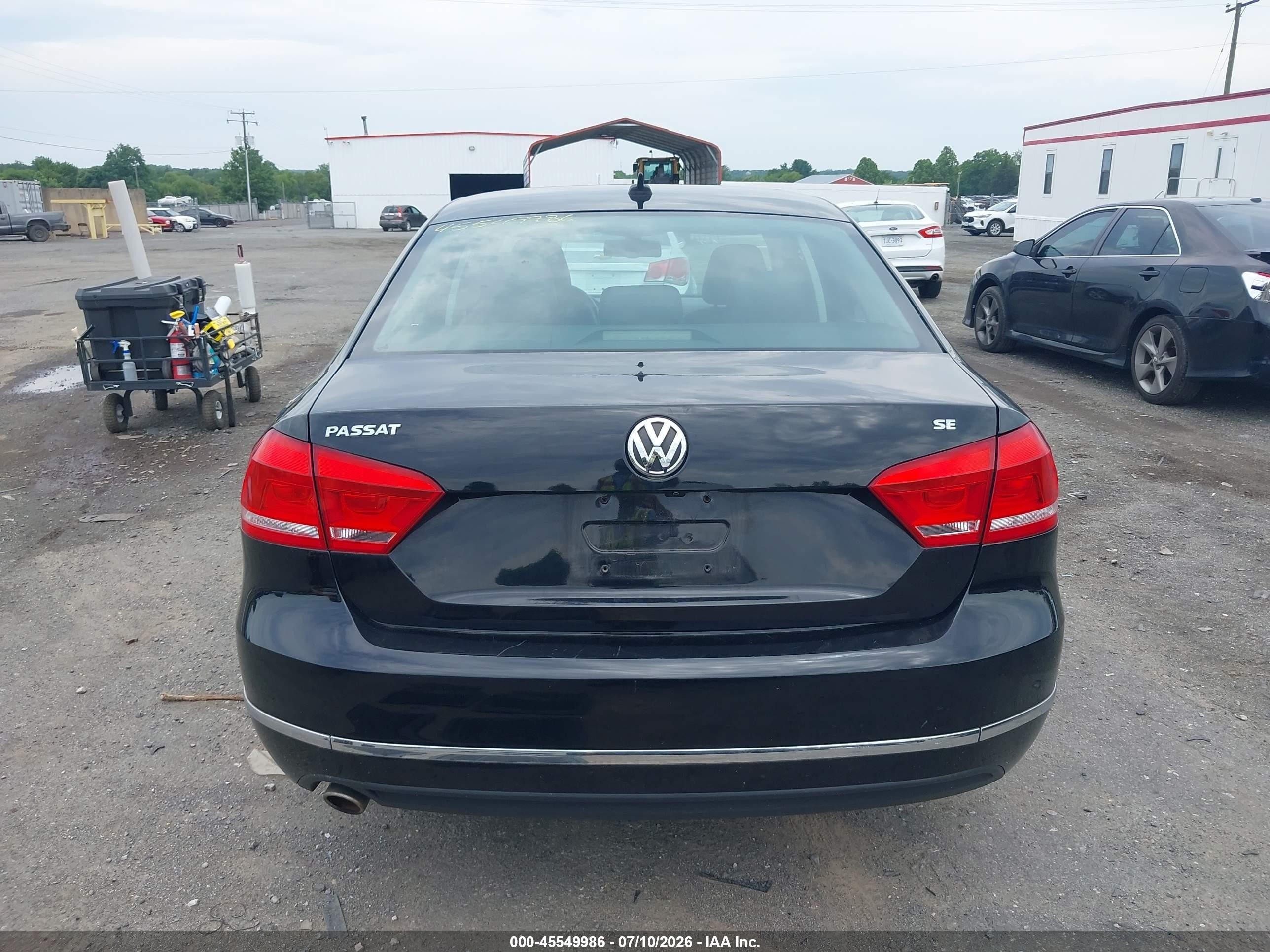 2012 Volkswagen Passat 2.5l Sel Черный vin: 1VWCH7A3XCC026399