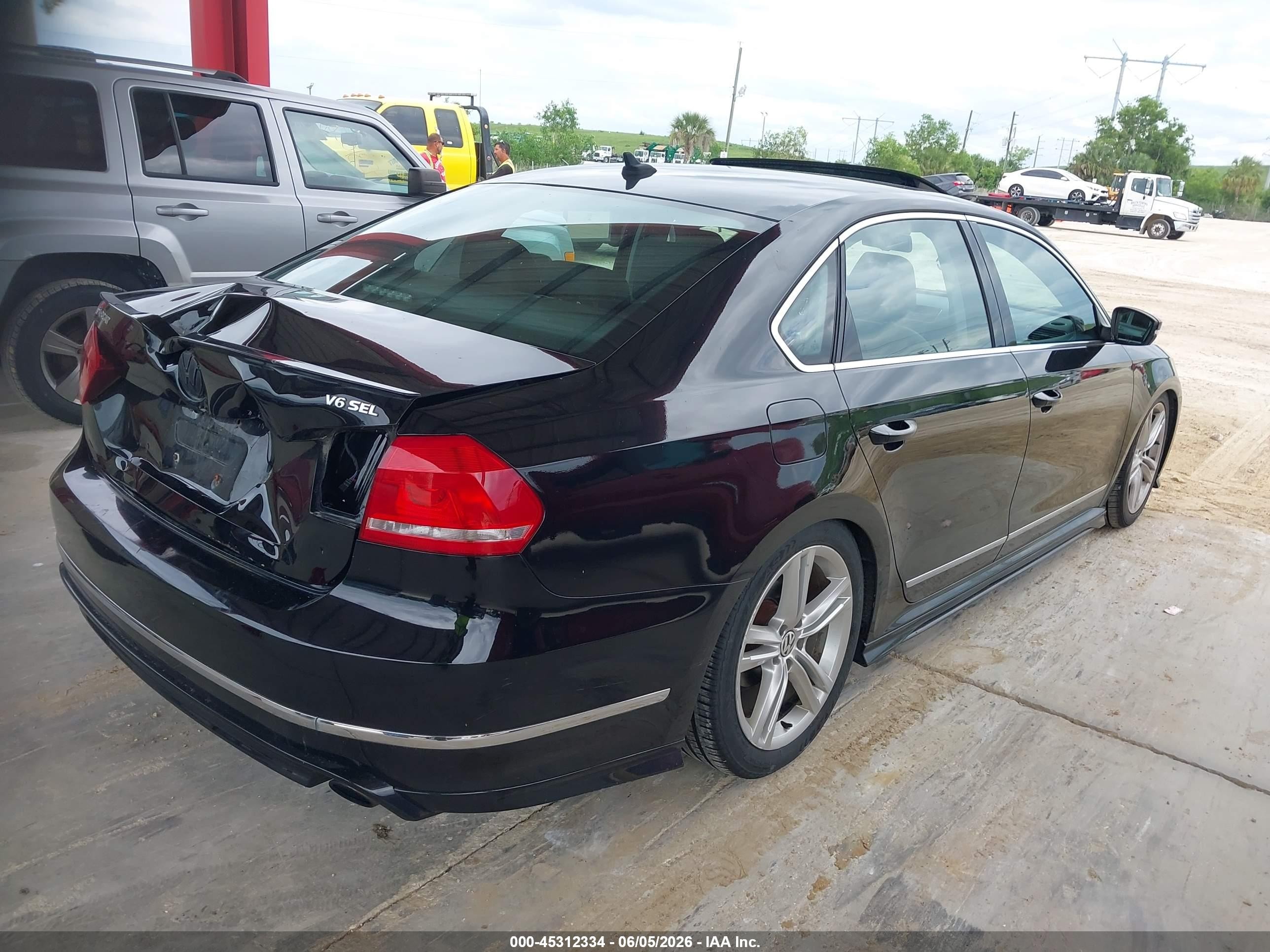 2015 Volkswagen Passat 3.6l V6 Sel Premium Black vin: 1VWCM7A30FC075076
