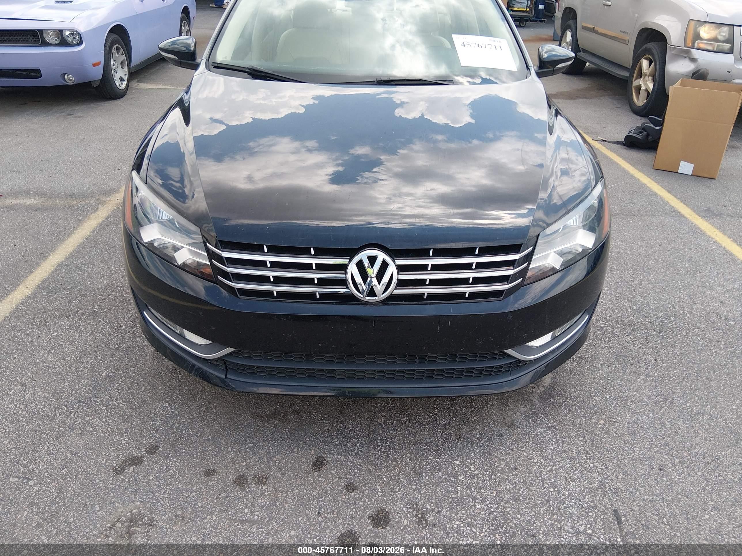 2012 Volkswagen Passat 3.6l V6 Sel Premium Black vin: 1VWCM7A31CC013052