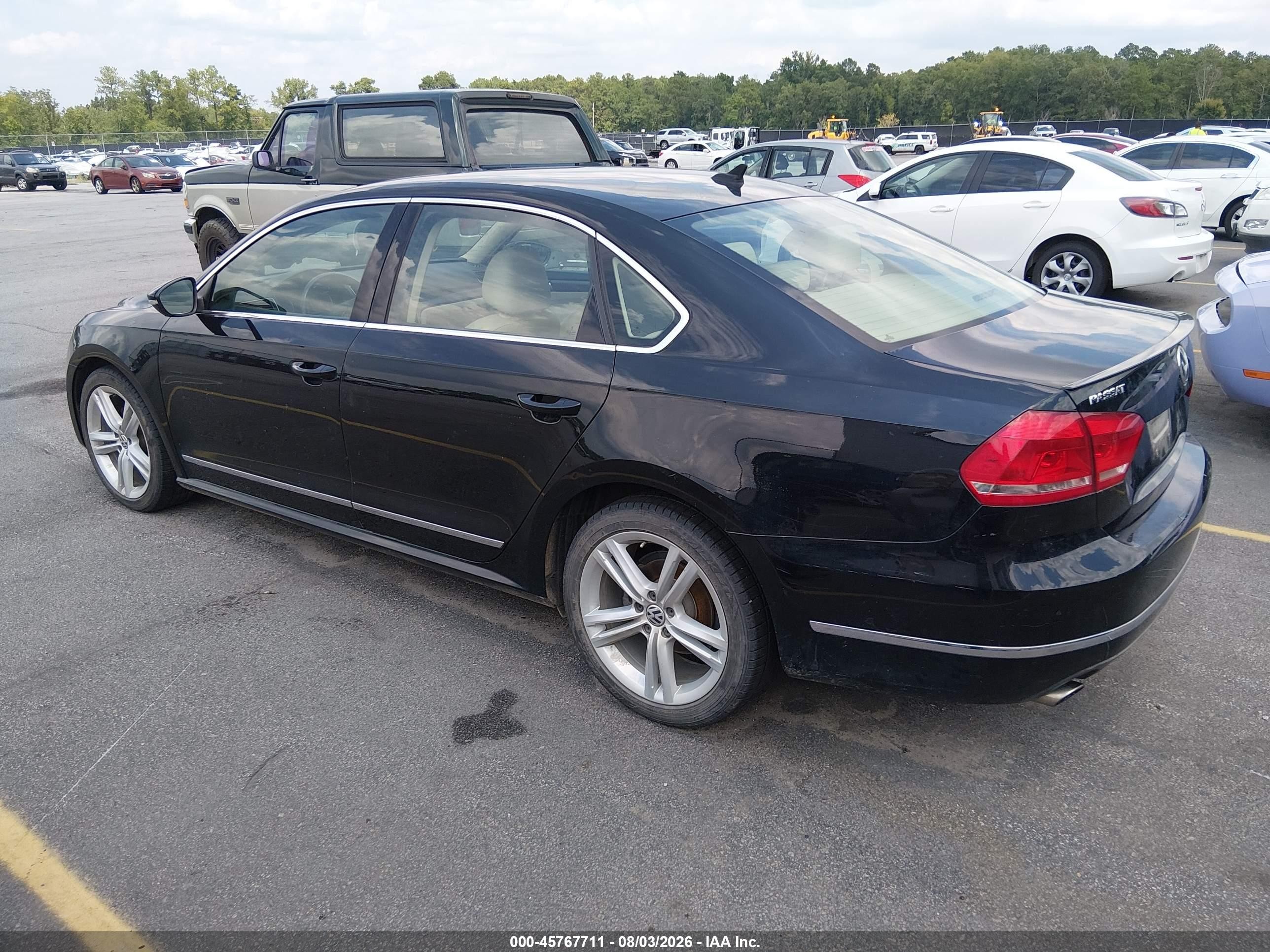 2012 Volkswagen Passat 3.6l V6 Sel Premium Black vin: 1VWCM7A31CC013052