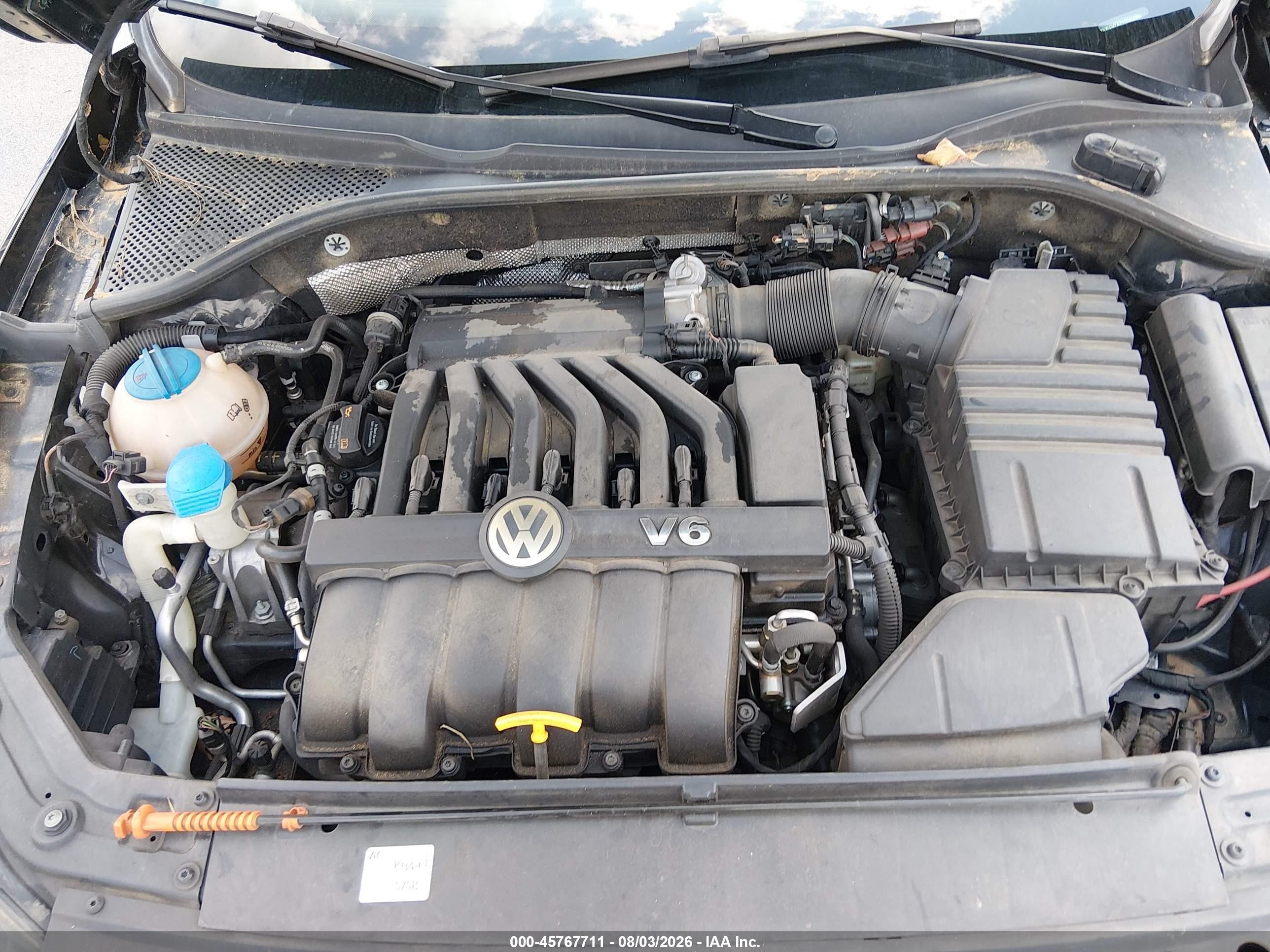 2012 Volkswagen Passat 3.6l V6 Sel Premium Black vin: 1VWCM7A31CC013052