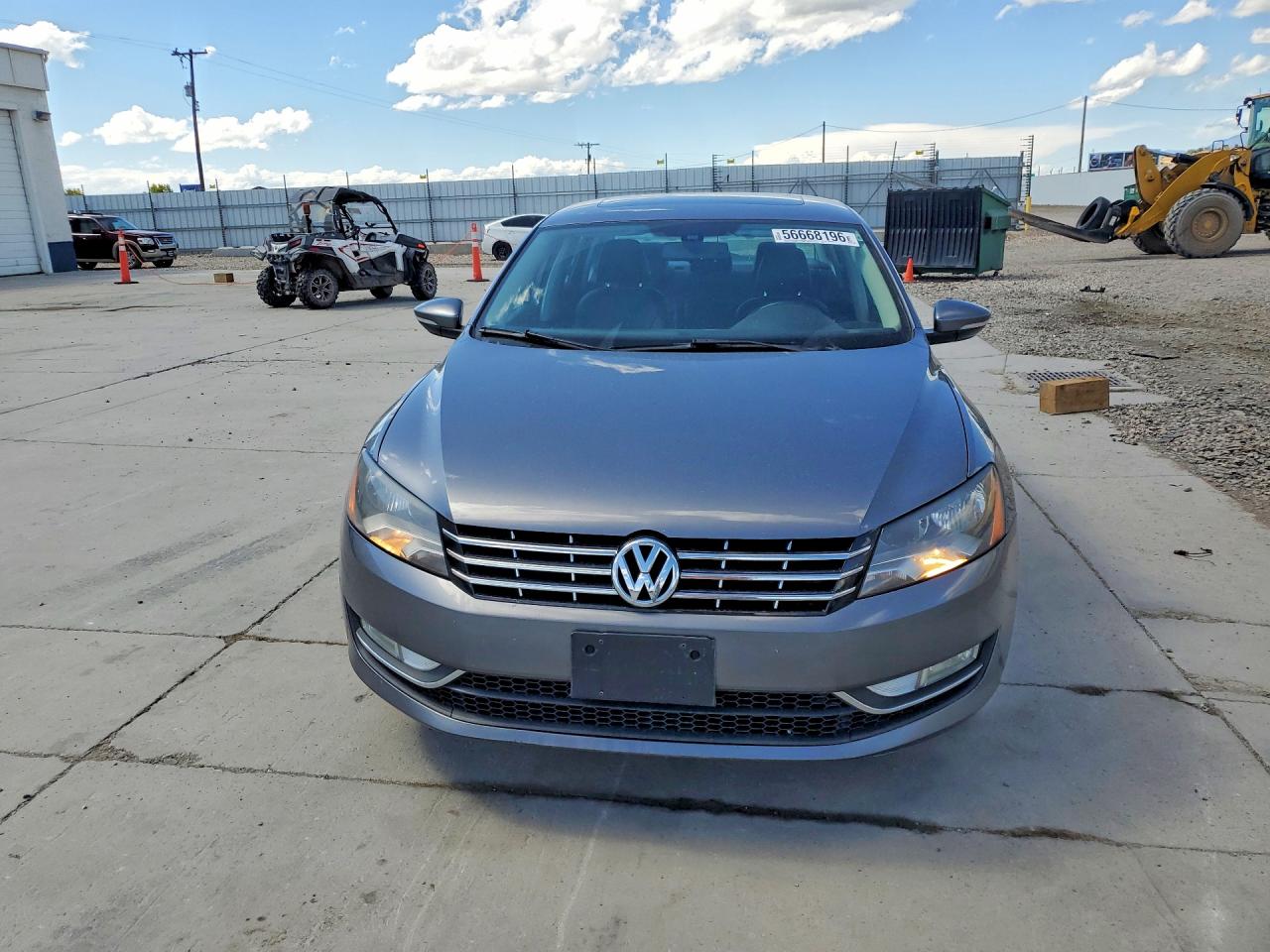 2012 Volkswagen Passat Sel Gray vin: 1VWCM7A31CC063109