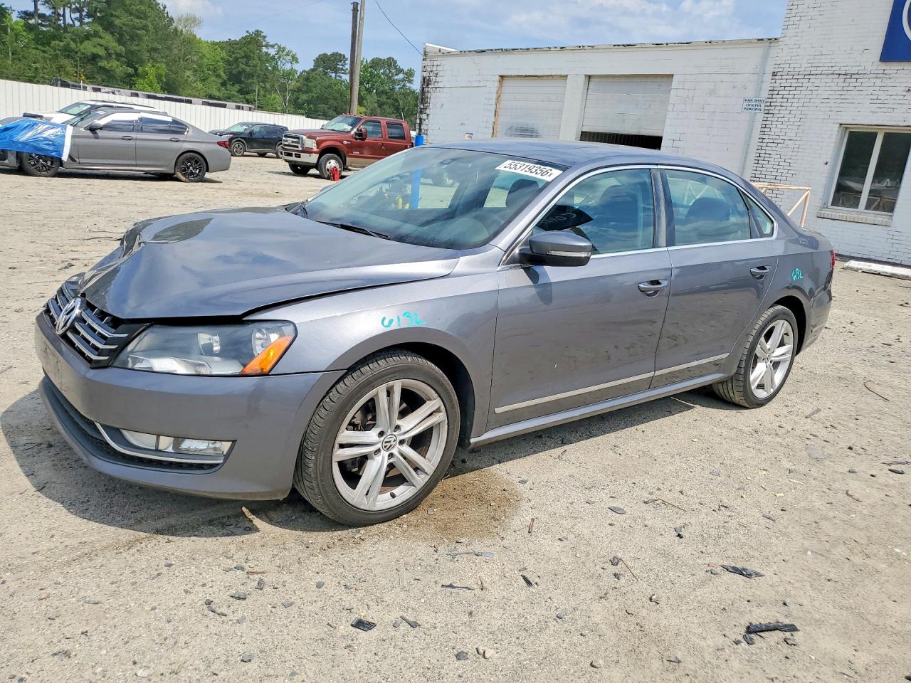 2014 Volkswagen Passat Sel Gray vin: 1VWCM7A34EC031726