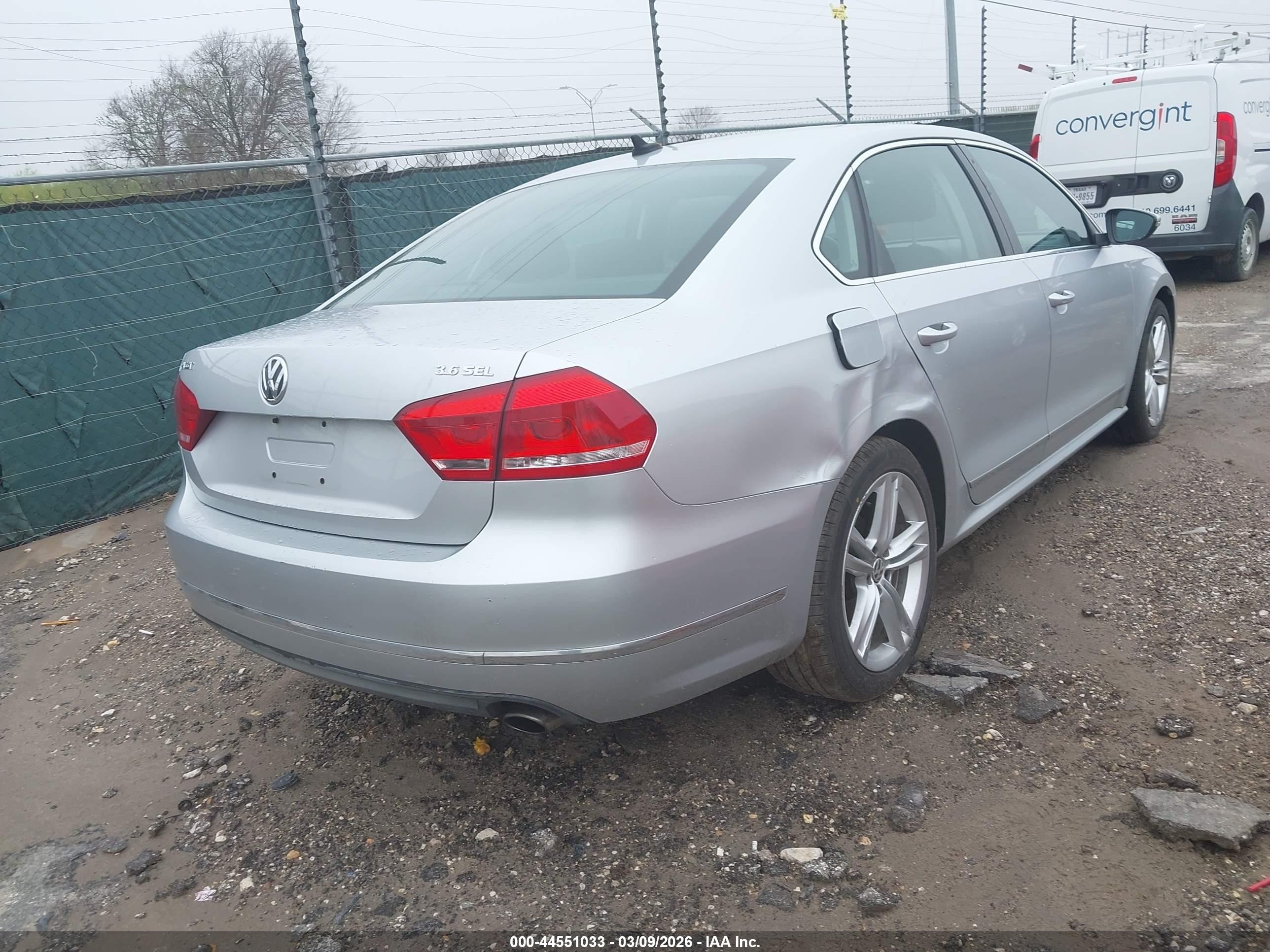 2012 Volkswagen Passat 3.6l V6 Sel Premium Silver vin: 1VWCM7A36CC011667