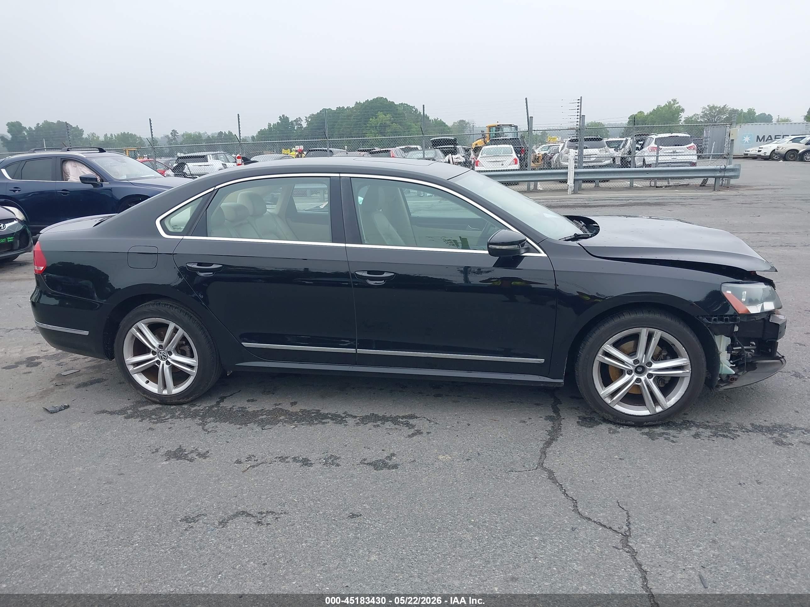 2012 Volkswagen Passat 3.6l V6 Sel Premium Black vin: 1VWCM7A38CC012237