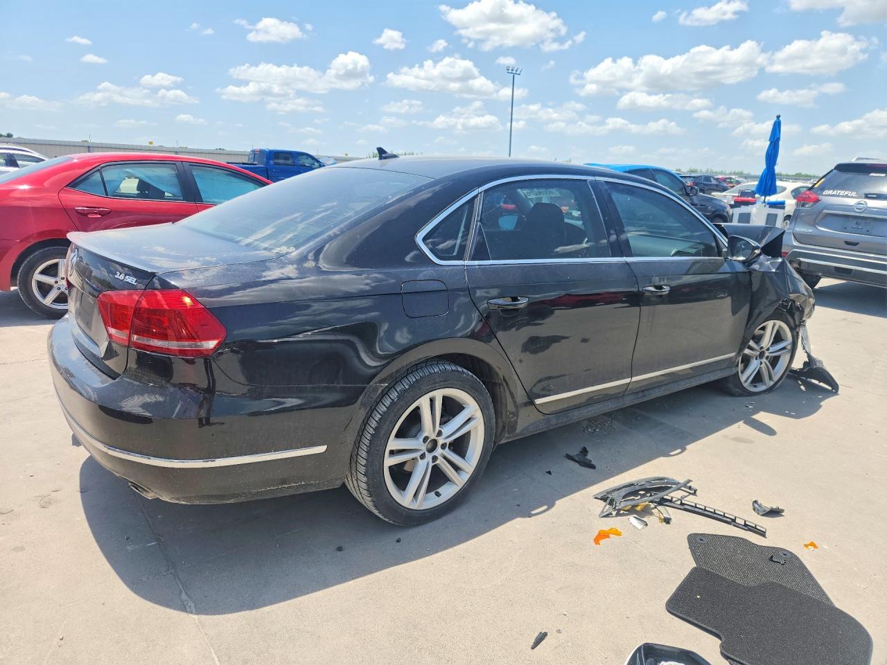 2012 Volkswagen Passat Sel Black vin: 1VWCM7A39CC096231