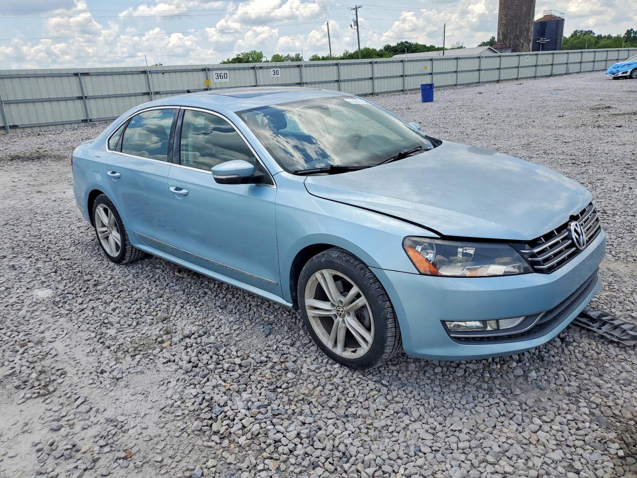 2013 Volkswagen Passat Sel Blue vin: 1VWCM7A39DC134767