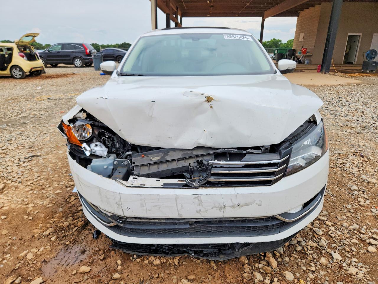2013 Volkswagen Passat Sel White vin: 1VWCM7A3XDC067855