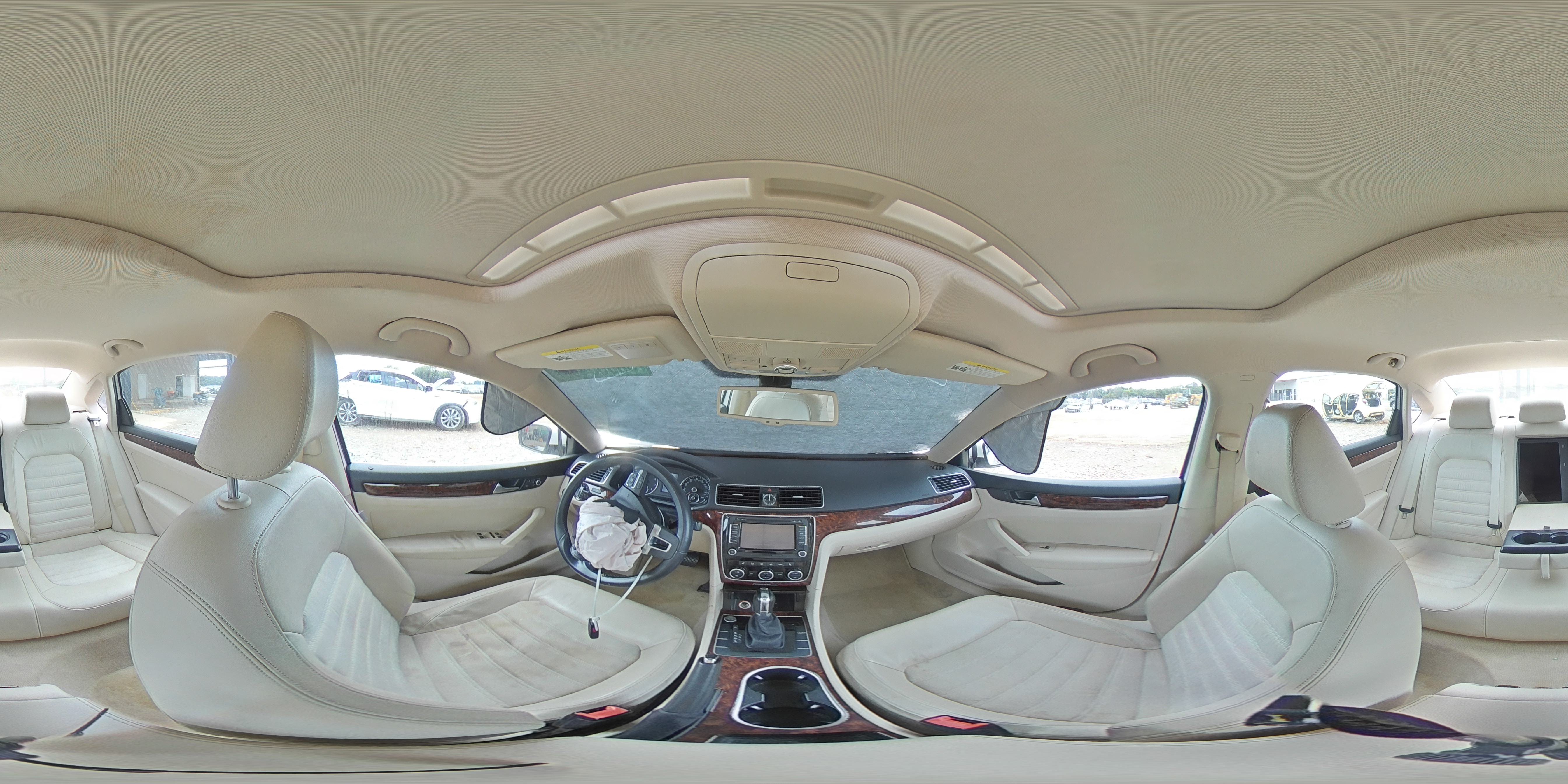 2013 Volkswagen Passat Sel White vin: 1VWCM7A3XDC067855