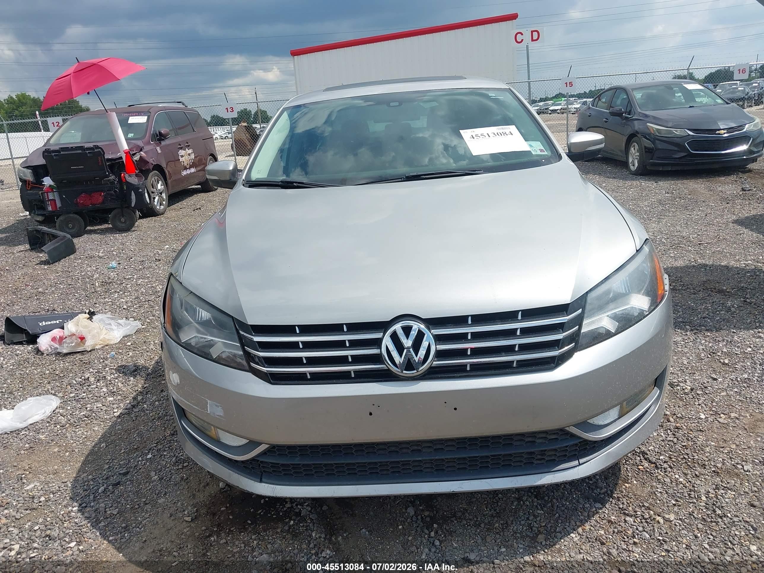 2014 Volkswagen Passat 2.0l Tdi Sel Premium Silver vin: 1VWCN7A30EC058922