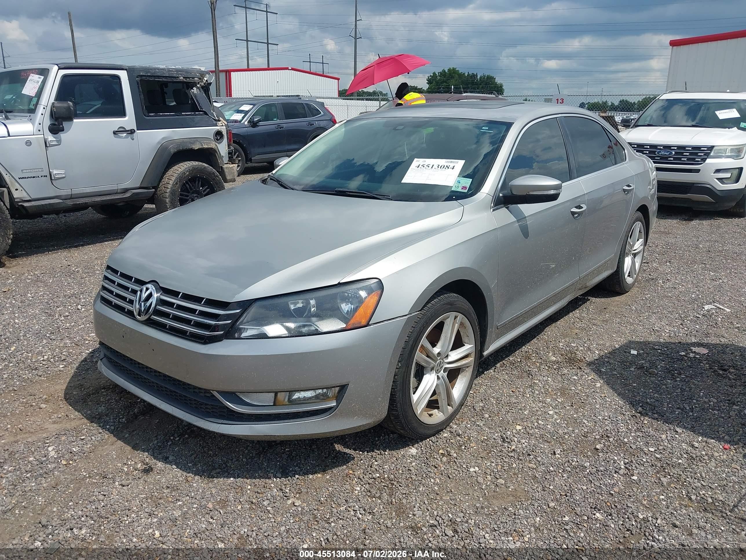 2014 Volkswagen Passat 2.0l Tdi Sel Premium Silver vin: 1VWCN7A30EC058922