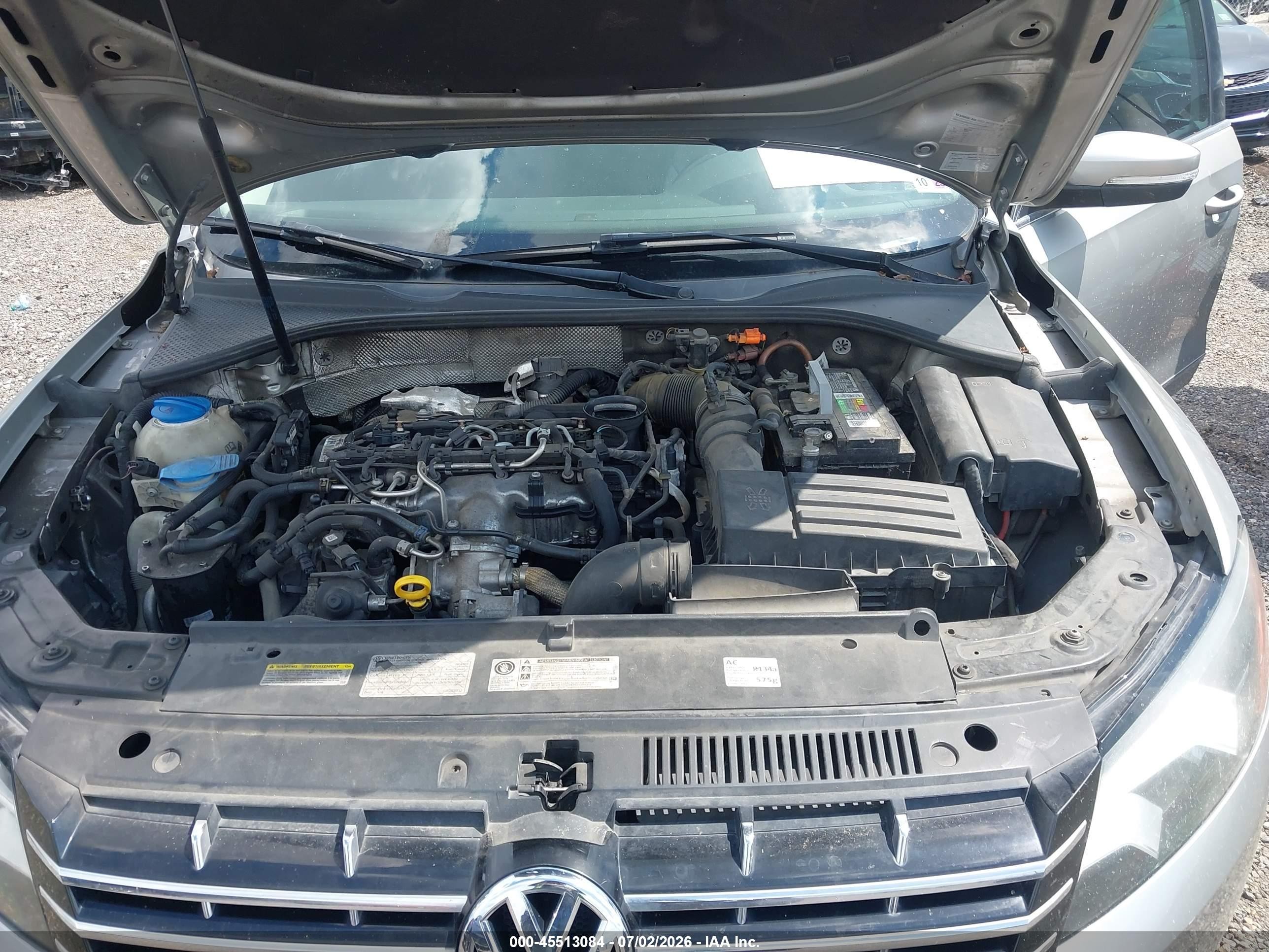 2014 Volkswagen Passat 2.0l Tdi Sel Premium Silver vin: 1VWCN7A30EC058922