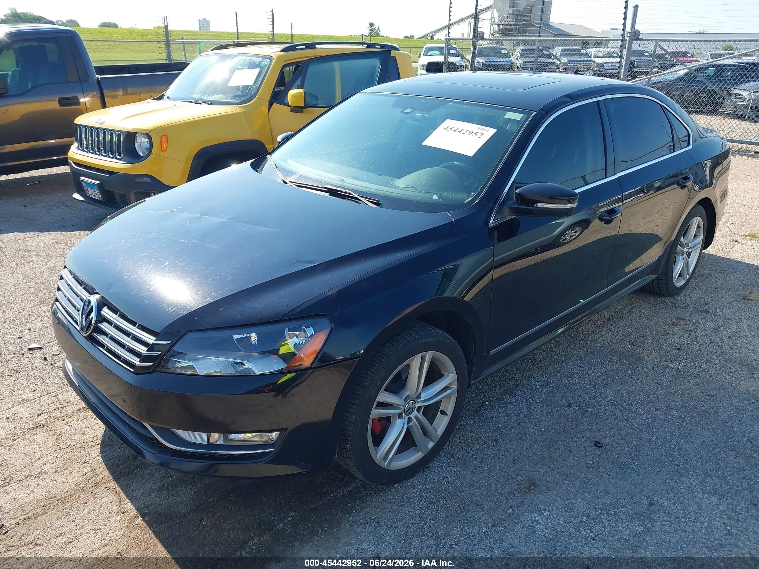 2014 Volkswagen Passat 2.0l Tdi Sel Premium Black vin: 1VWCN7A30EC068835