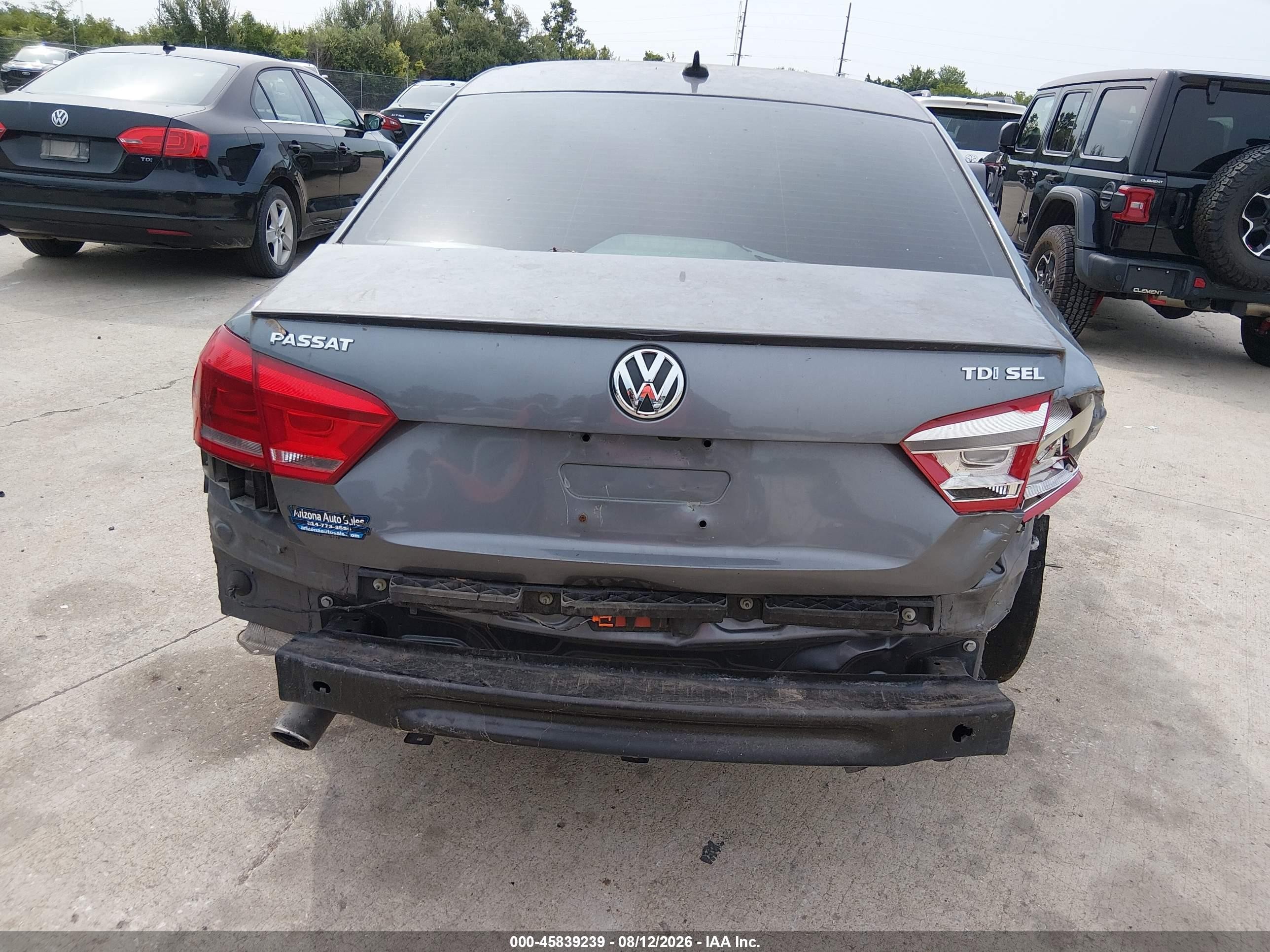 2014 Volkswagen Passat 2.0l Tdi Sel Premium Beige vin: 1VWCN7A30EC076224