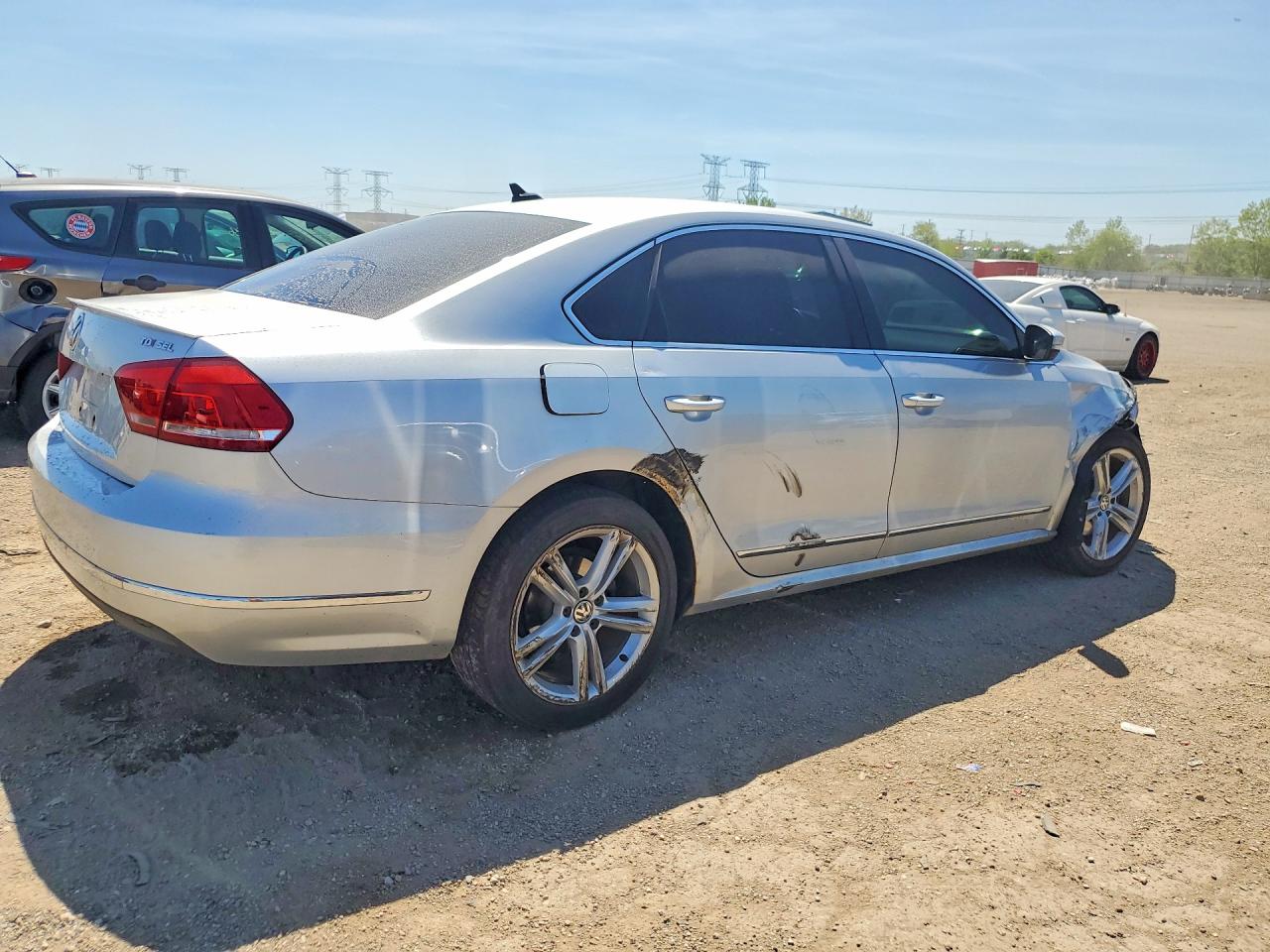 2014 Volkswagen Passat Sel Серебряный vin: 1VWCN7A30EC108220