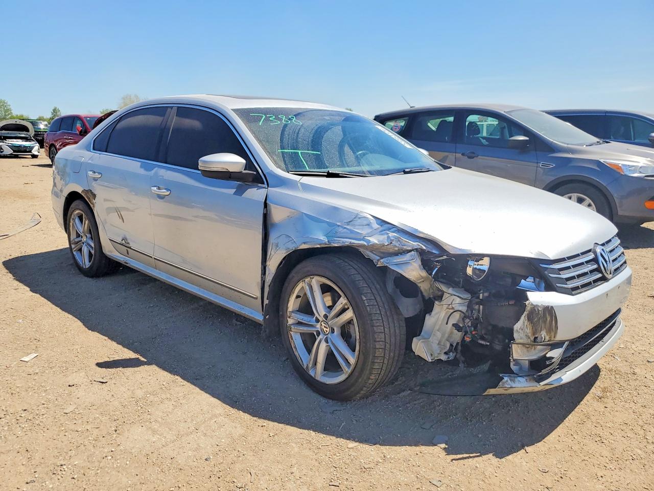 2014 Volkswagen Passat Sel Серебряный vin: 1VWCN7A30EC108220