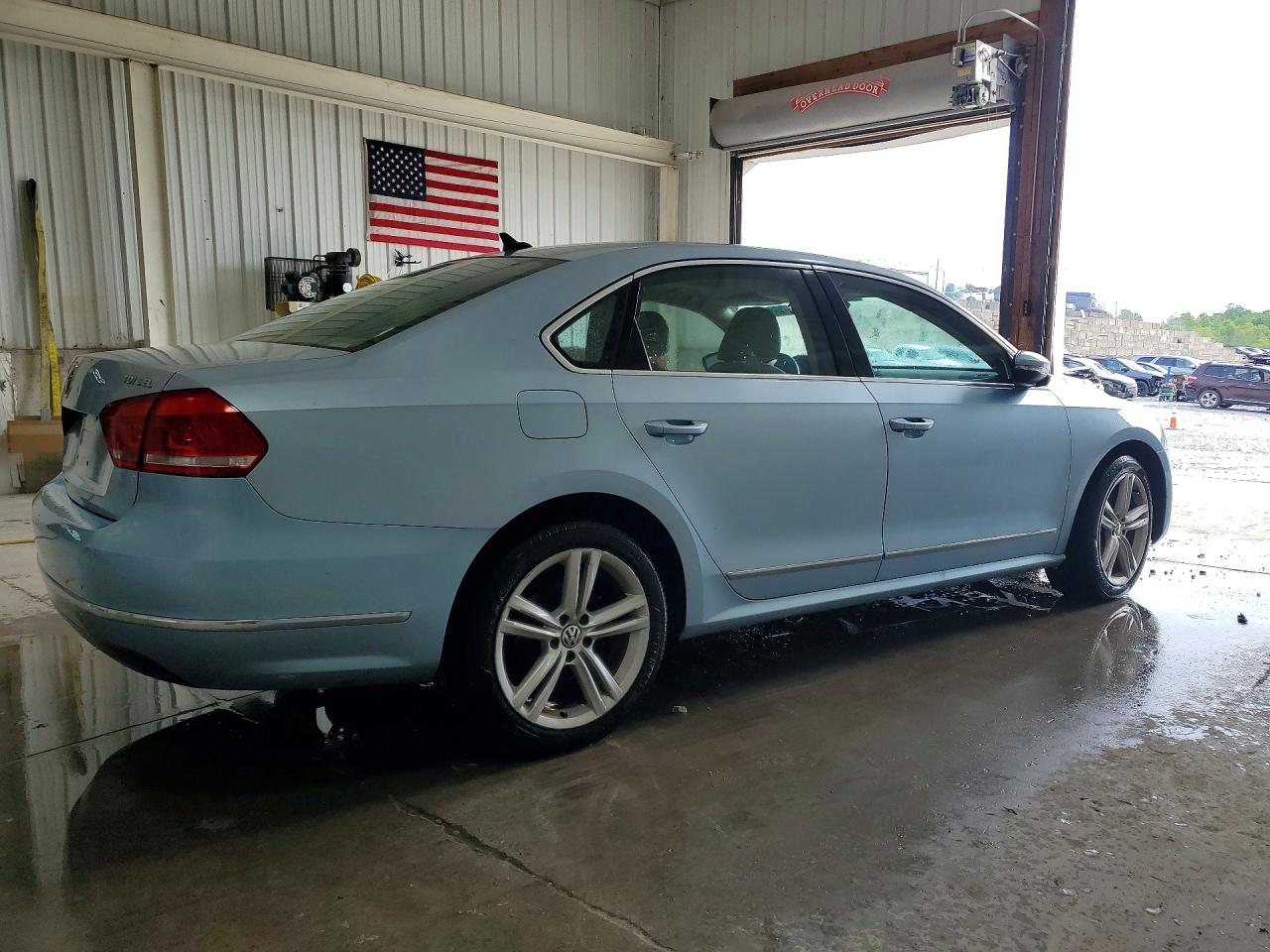 2012 Volkswagen Passat Sel Синий vin: 1VWCN7A31CC020063